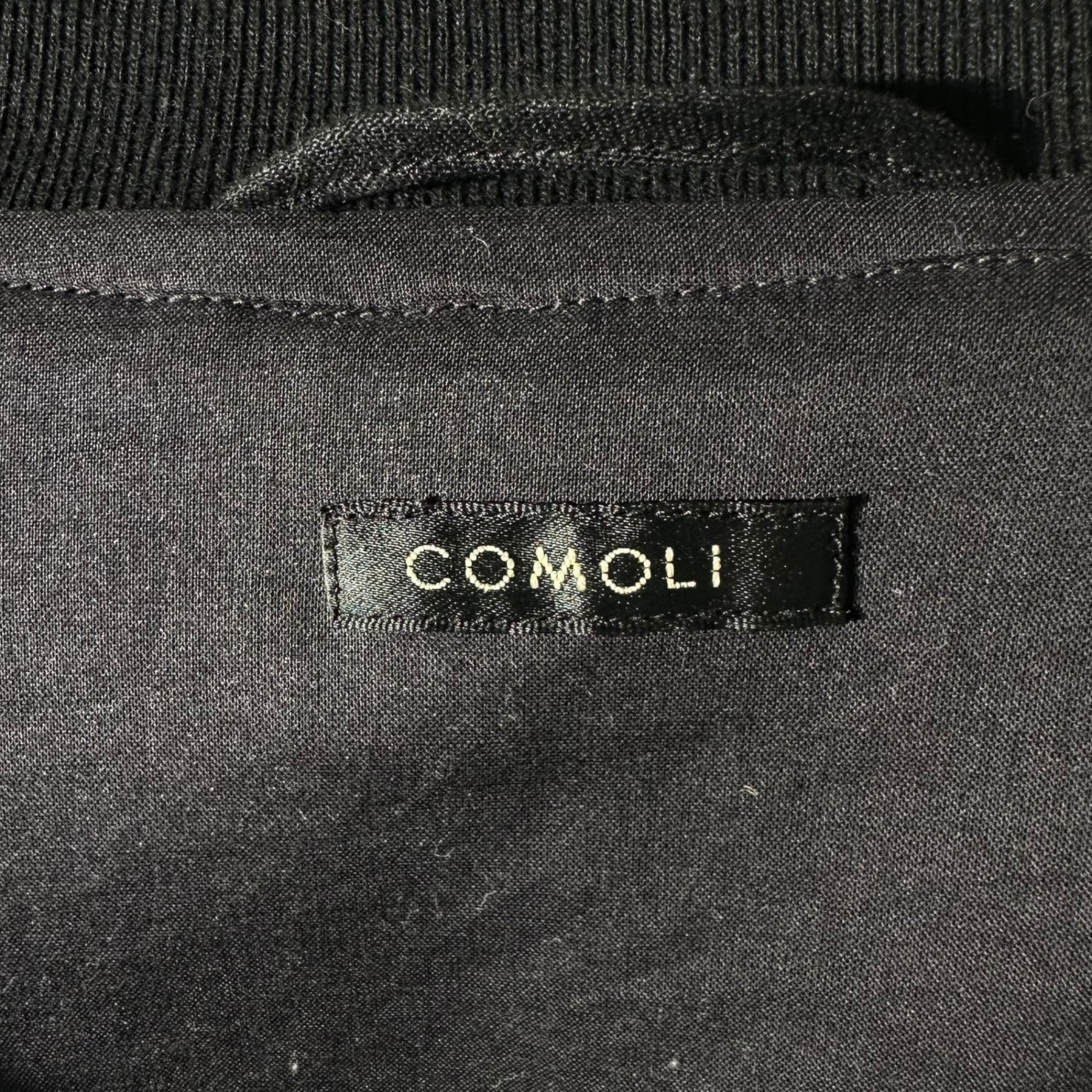 COMOLI(コモリ) Linen W Cloth Zip Blouson リネンW クロス ジップ ブルゾン Z01-01019 3 ブラック ジャケット