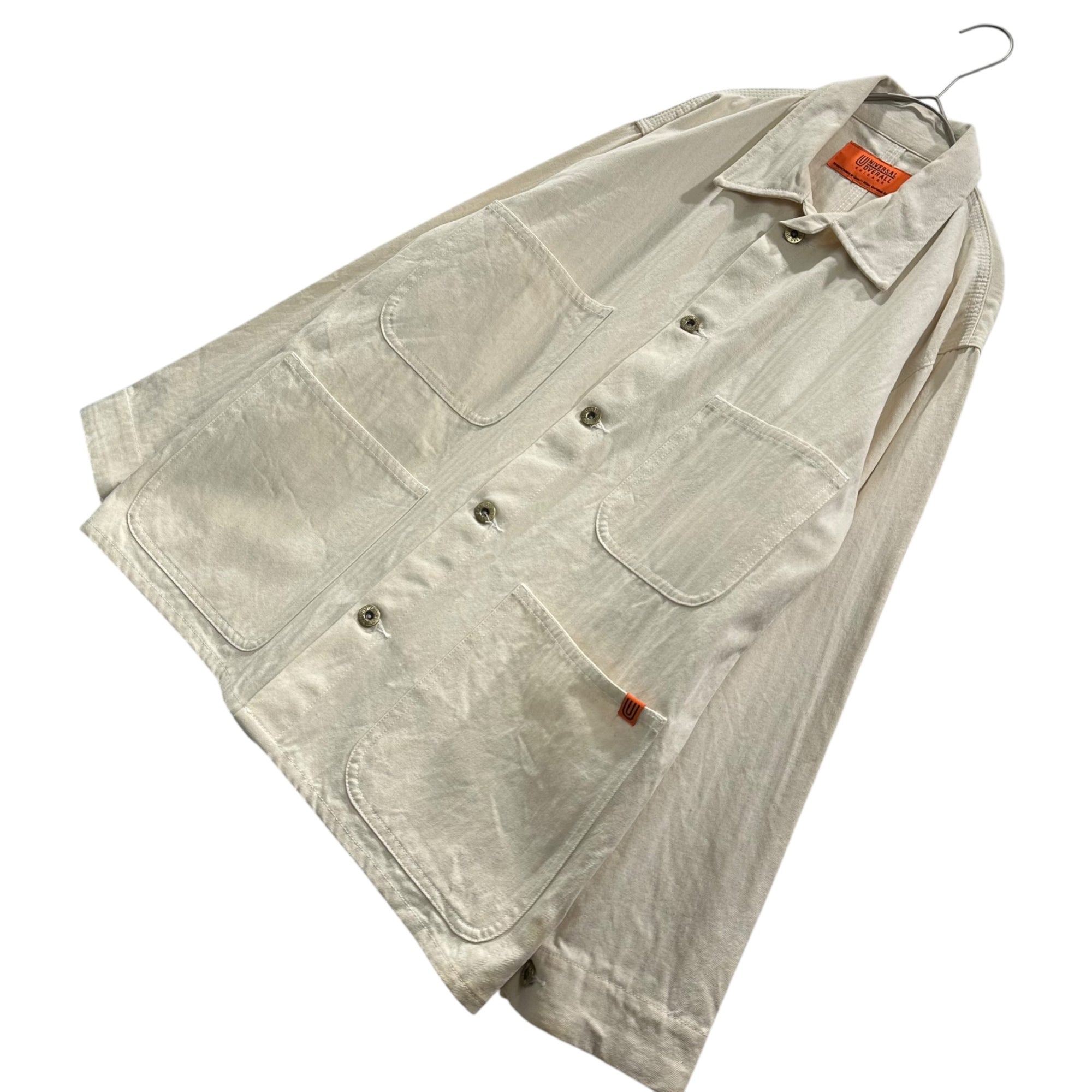 UNIVERSAL OVERALL(ユニバーサルオーバーオール) HBT COVERALL ヘリンボーン カバーオール U20134225-B M アイボリー
