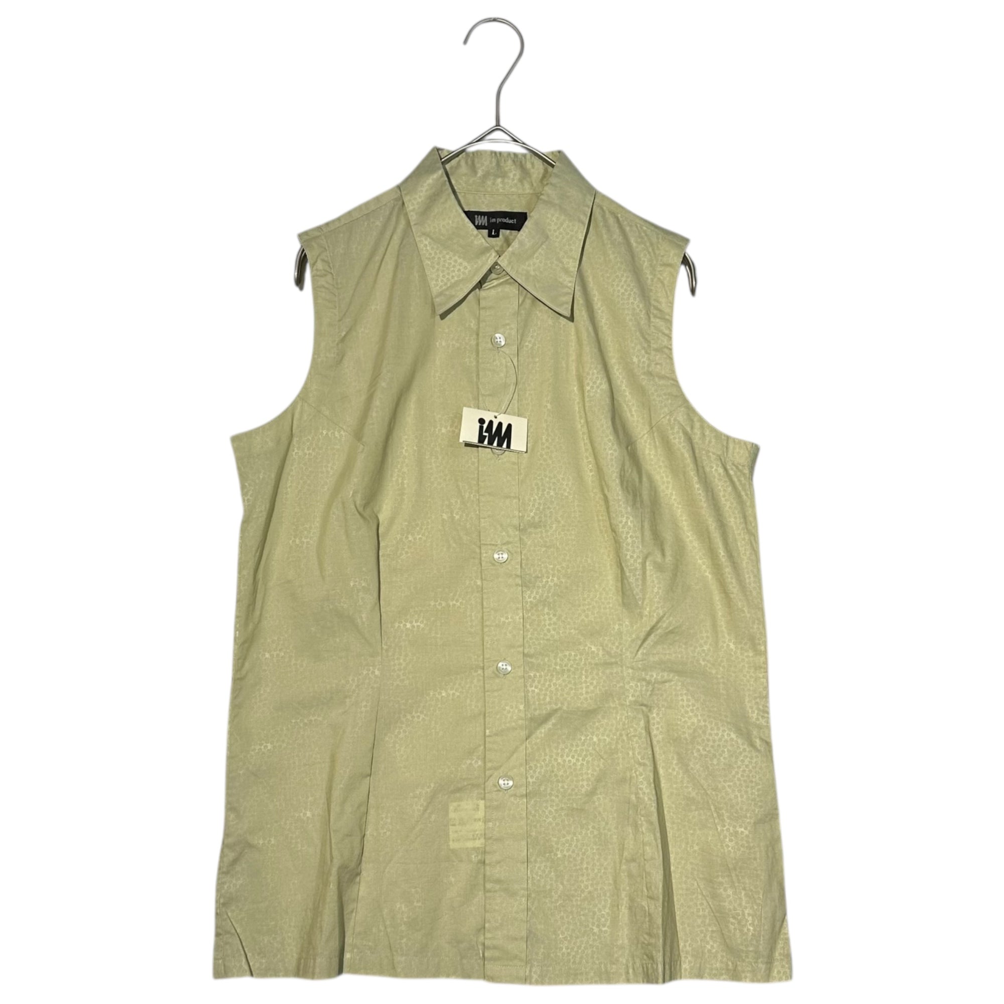 ISSEY MIYAKE(イッセイミヤケ) 90'sノースリーブシャツ IMLB-RN2500-11 L ベージュ