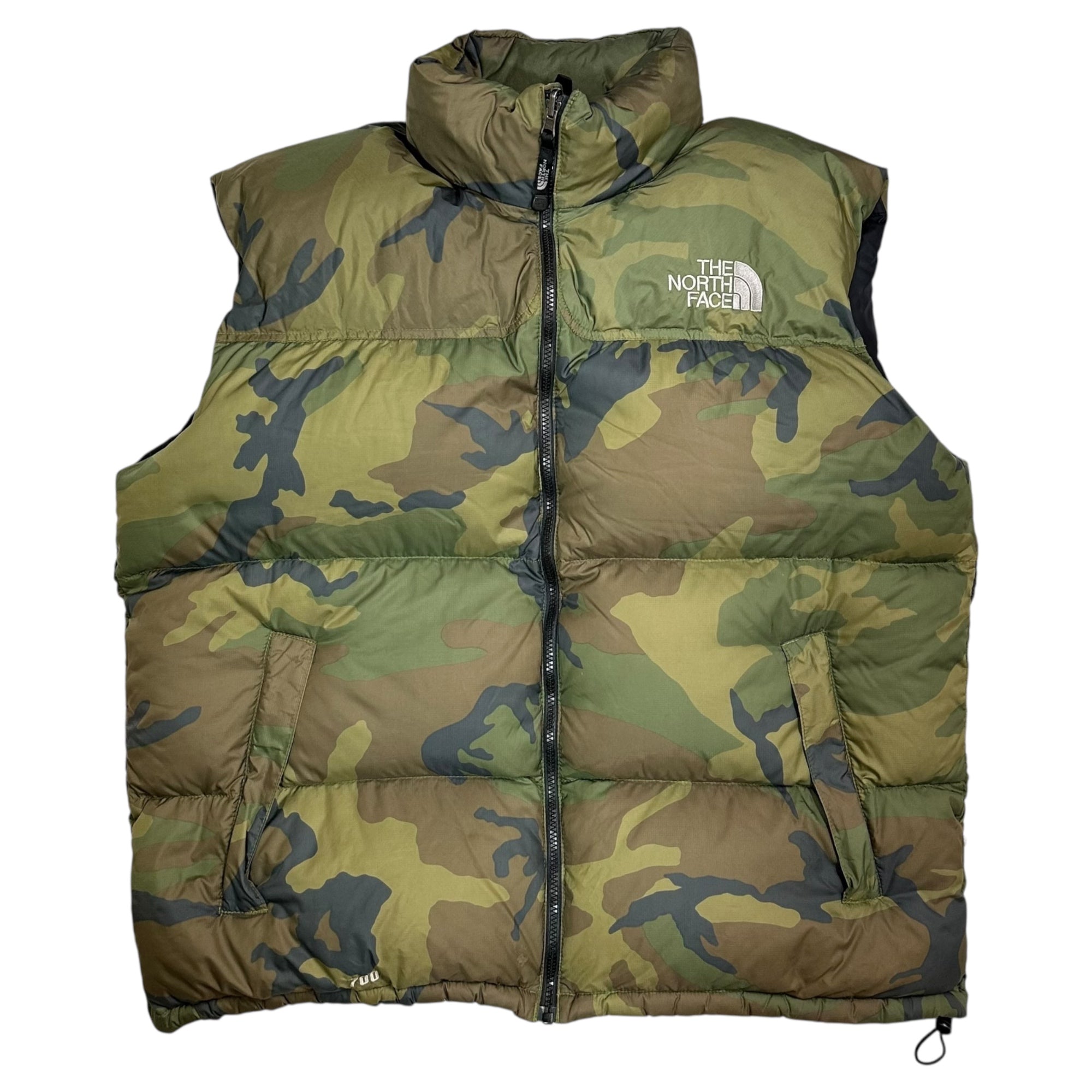THE NORTH FACE(ノースフェイス) NUPTSE VEST - CAMO ヌプシ ダウン ベスト カモフラ ND01587 XXL カーキ