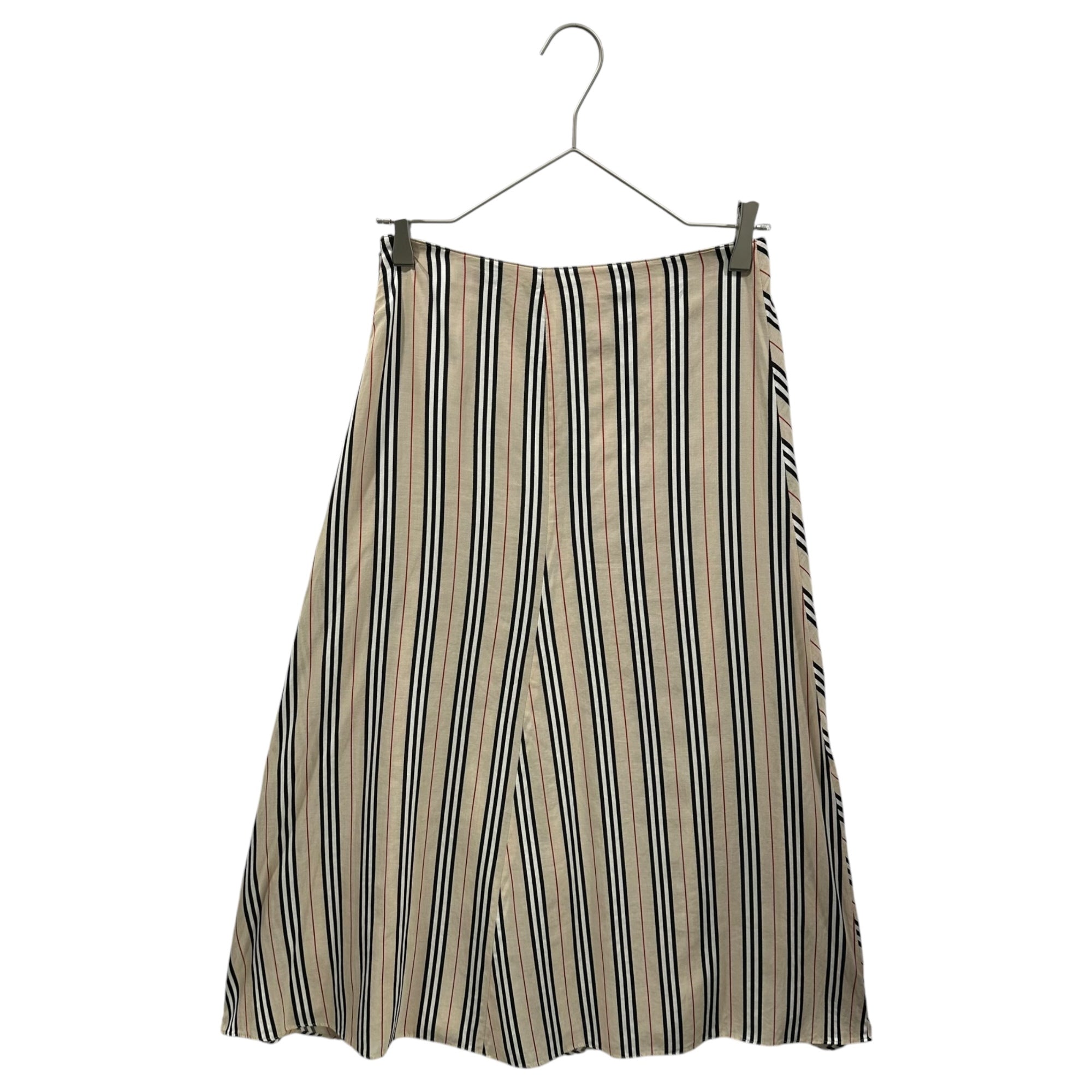 BURBERRY LONDON(バーバリーロンドン) Striped Maxi Skirt ストライプ ロング スカート FXA76-008 38 ベージュ