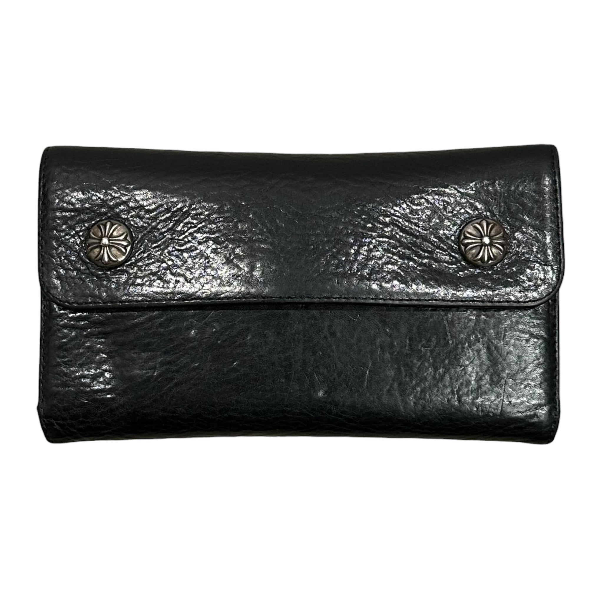 CHROME HEARTS(クロムハーツ) CH Cross Wave Wallet CHクロス ウェーブ ウォレット 財布 ブラック