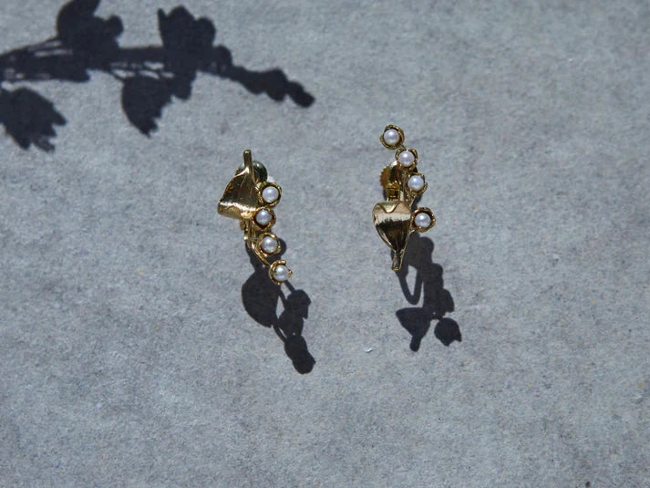 m.soeur(エムスール) スズランのイヤリング* 1032-E ゴールド