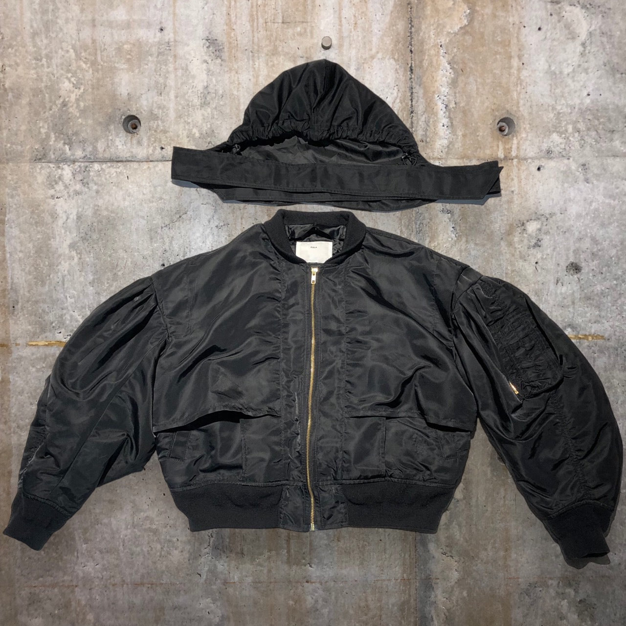 TOGA PULLA(トーガプルラ) 20AW Nylon Twill Blouson/MA-1 ジャケット TP02-FC235 38(Mサイズ程度) ブラック