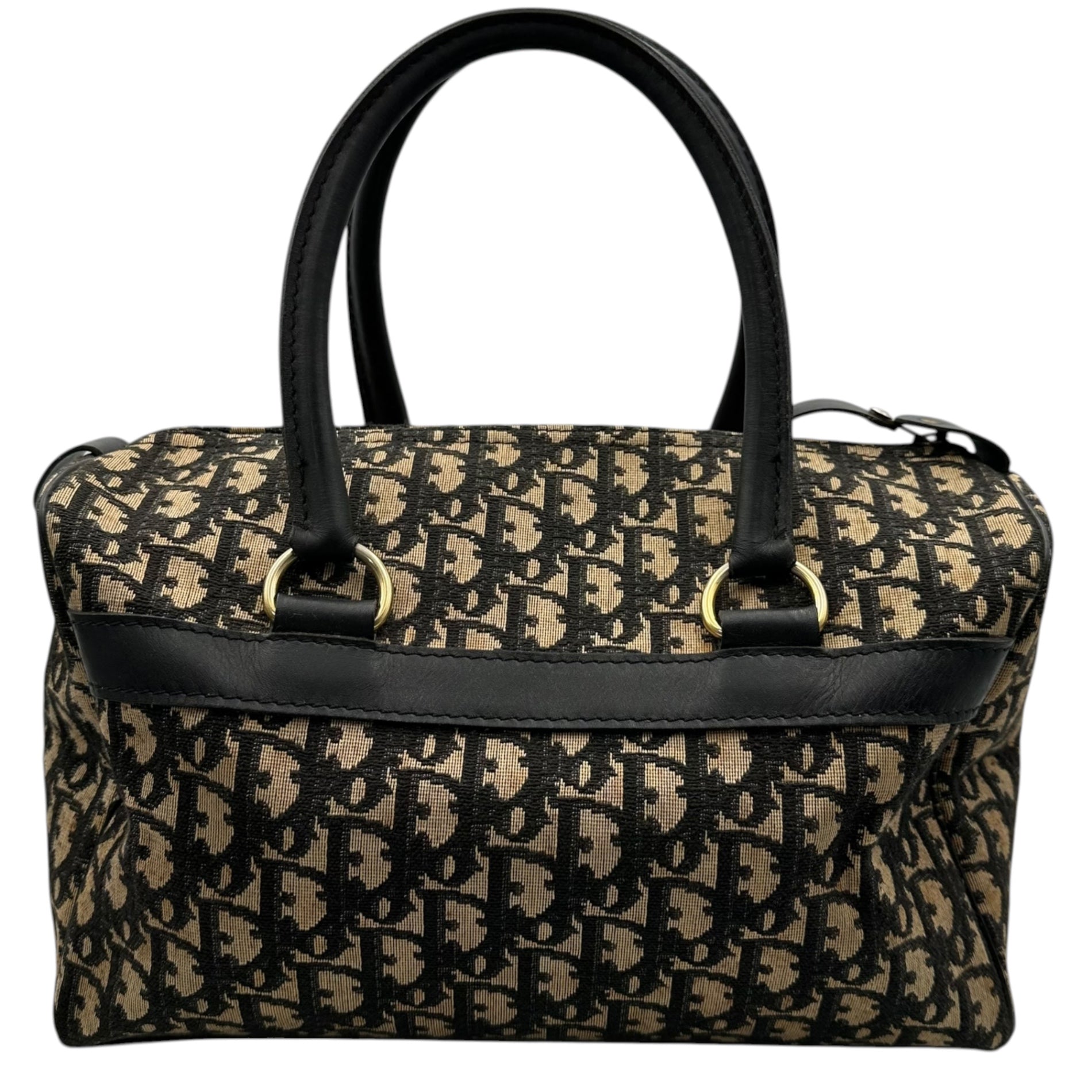 Christian Dior(クリスチャンディオール) 1970's Trotter Canvas Mini Boston Bag トロッター キャンバス ミニ ボストン バッグ ベージュ×ブラック 70年代~ ヴィンテージ