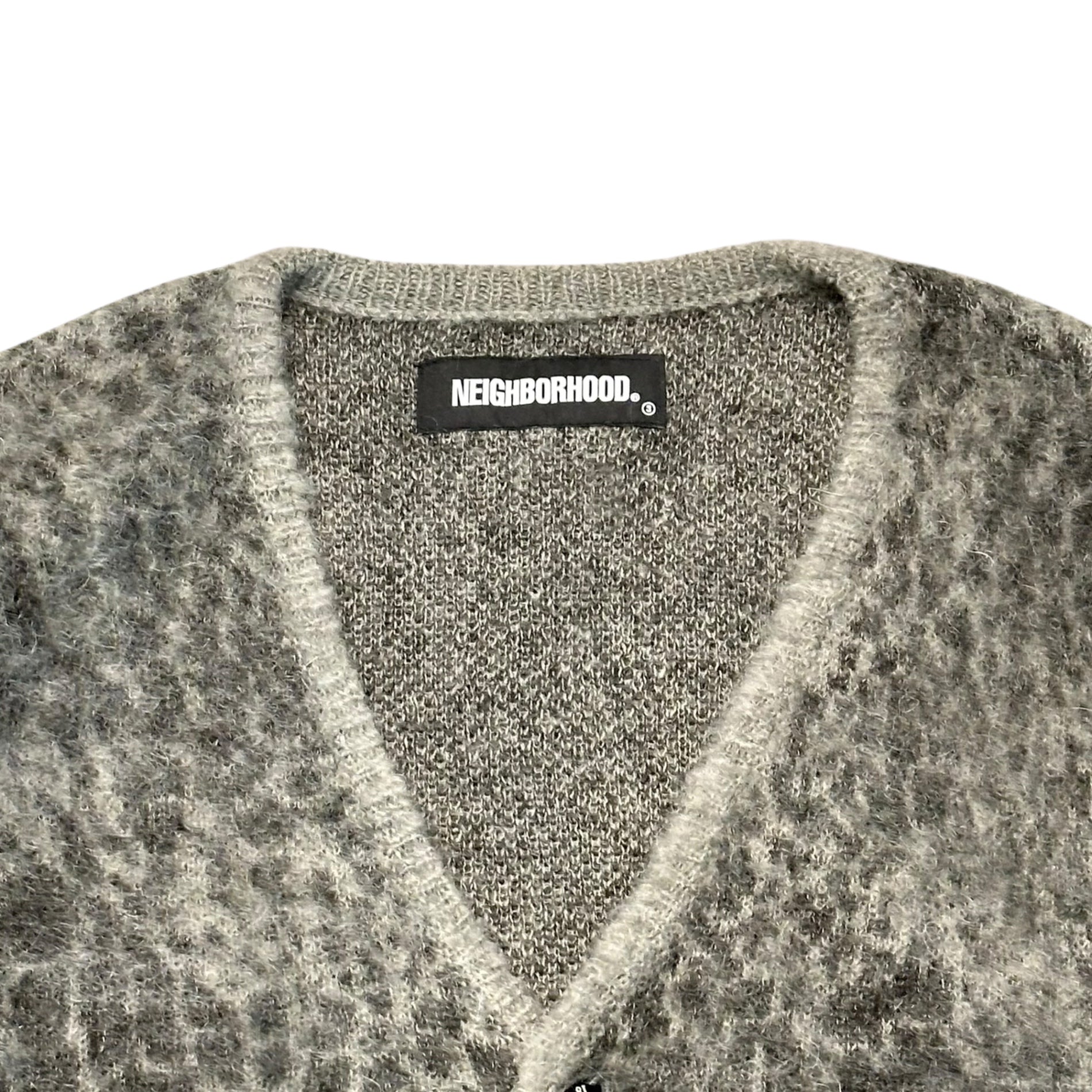 NEIGHBORHOOD(ネイバーフッド) 20AW MOHAIR CARDIGAN / NA-KNIT.LS モヘア カーディガン 202FUNH-KNM05 M グレー