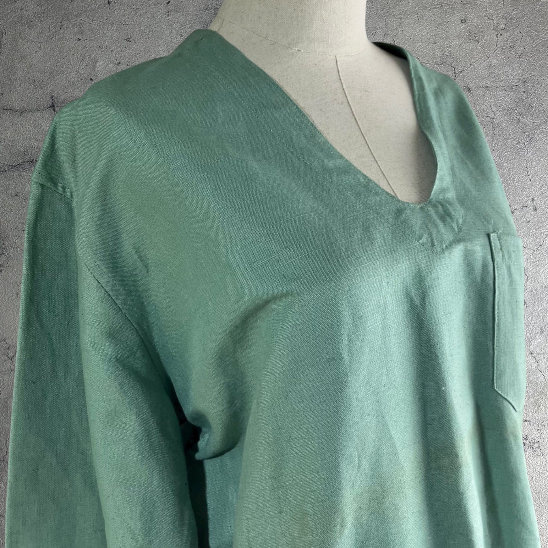 VINTAGE(ヴィンテージ) 90's surgical smock サージカルスモック 90年代 48(L程度) グリーン ミリタリーアイテム