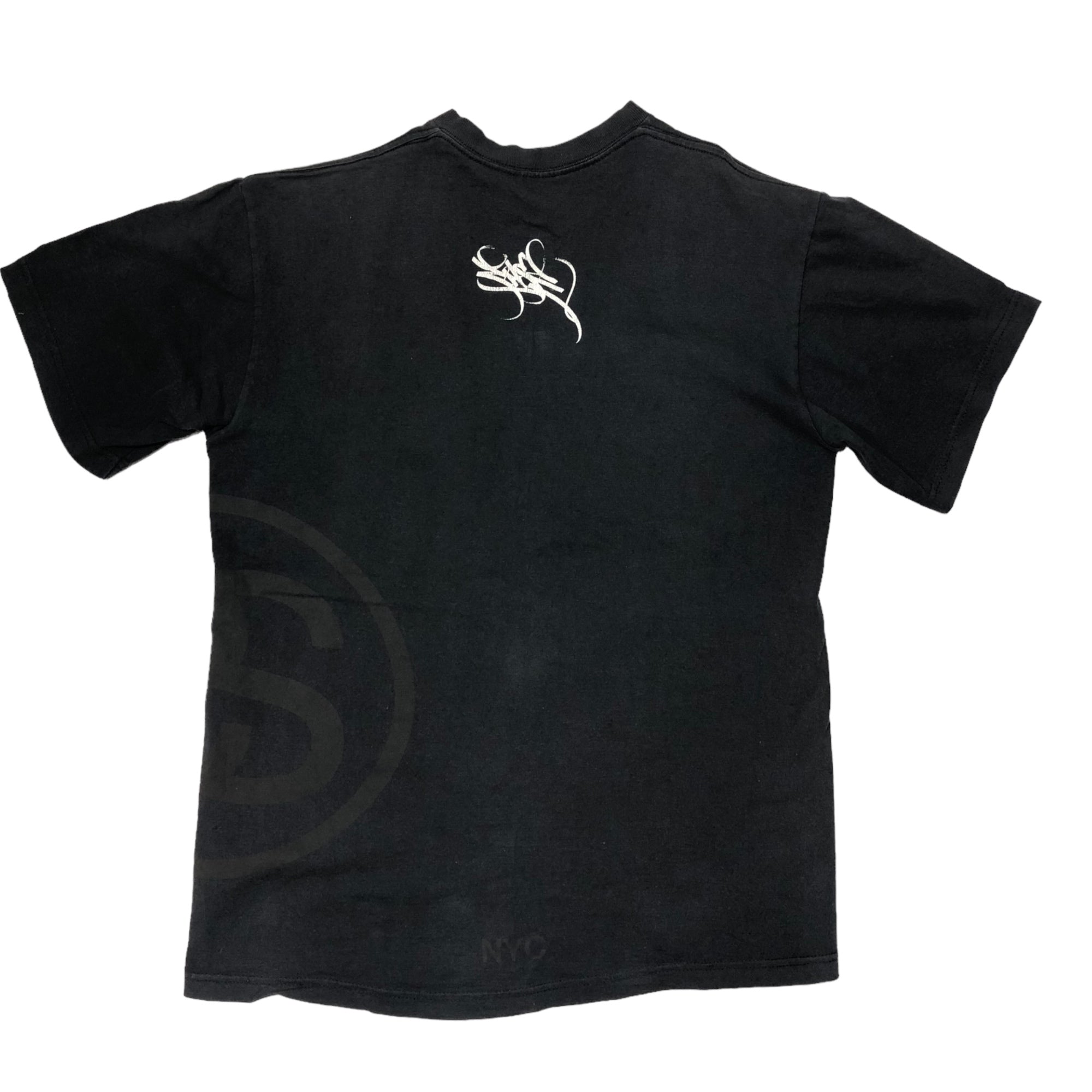 STUSSY(ステューシー) 90's~00's VINTAGE graffiti Tシャツ 落書き プリント 紺タグ M ブラック 90~00年代 OLD STUSSY