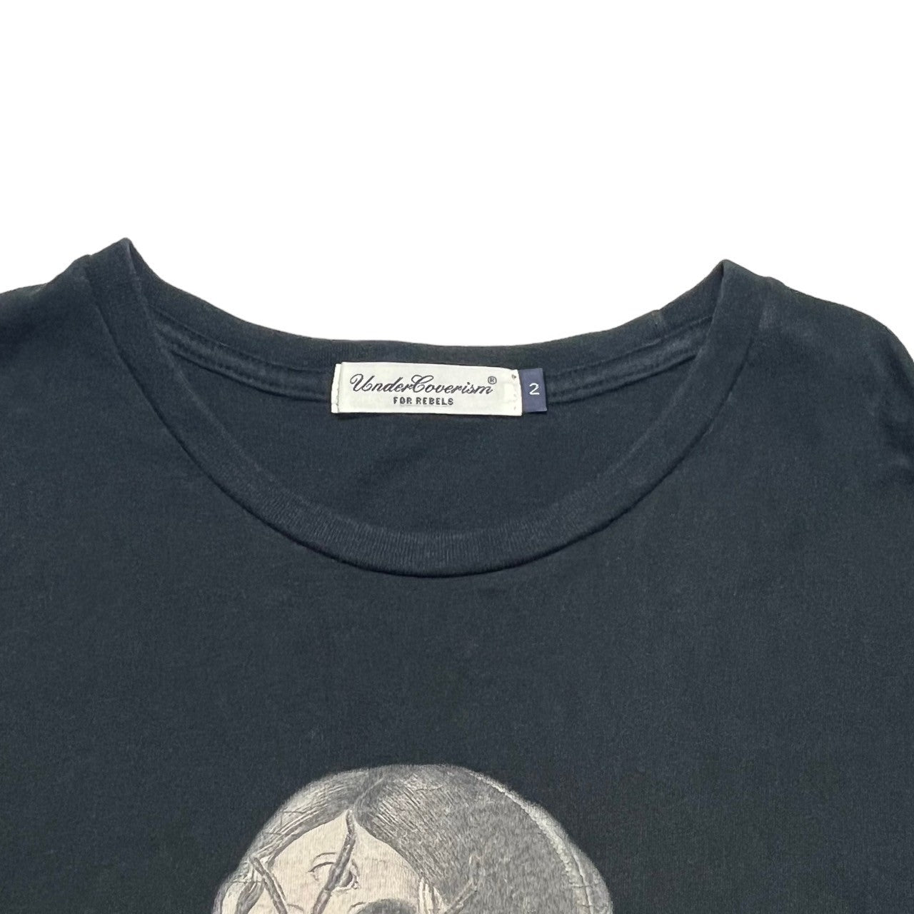 UNDERCOVERISM(アンダーカバイズム) GURUGURU EYES FACE & SPIDER T-SHIRT グルグル アイズフェイス&スパイダー Tシャツ 蜘蛛 M ブラック