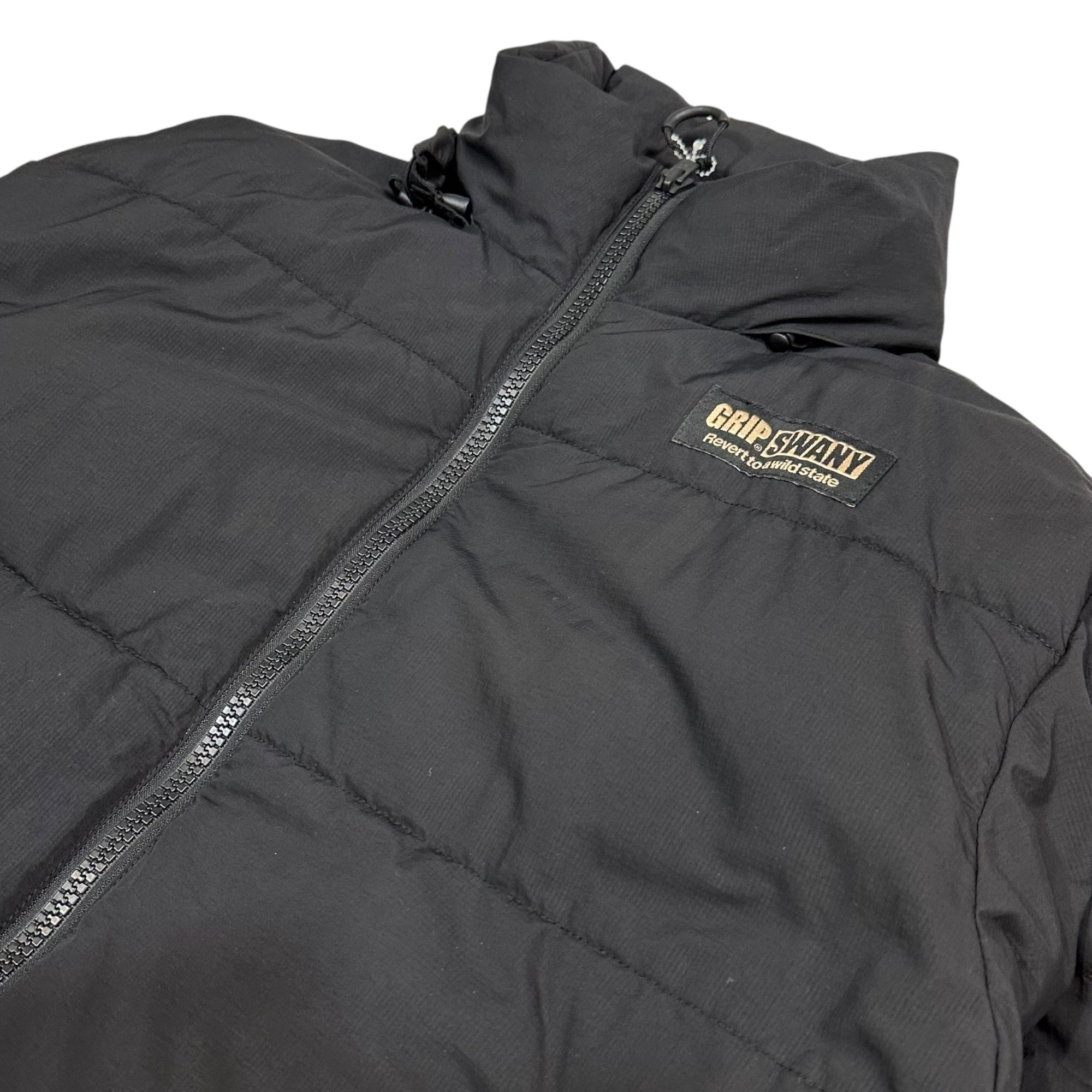 GRIP SWANY(グリップスワニー) PUFF JKT パフ ジャケット 中綿 リップストップ GSJ-84 M ブラック