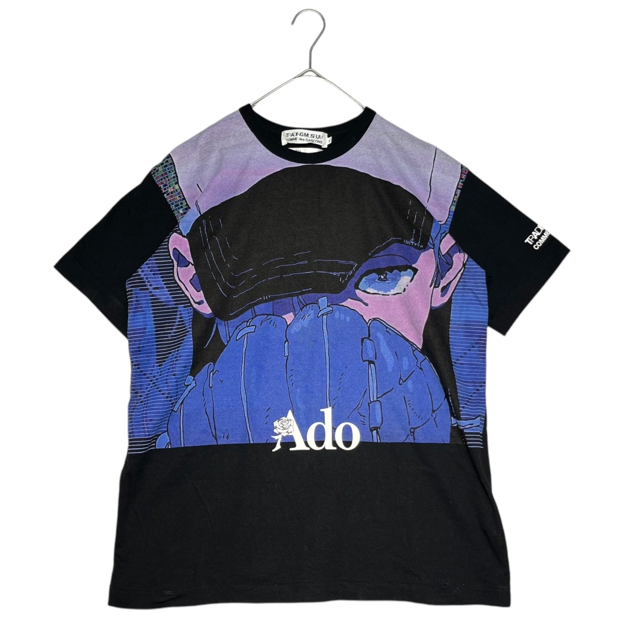 COMME des GARCONS × Ado(コムデギャルソン × アド) TRADING MUSEUM 「Ado」 Collaboration T-shirt トレーディング ミュージアム 「アド」 コラボ Tシャツ LM-T102 XL ブラック AD2024