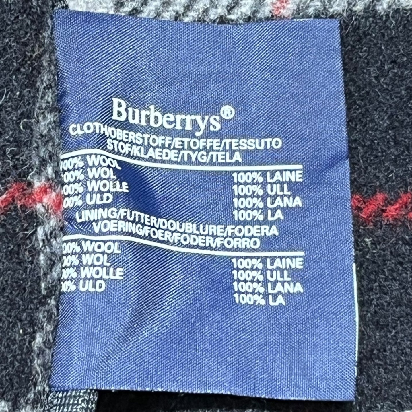 Burberrys(バーバリーズ) 80's Nova check lining duffel coat ノバチェック ライニング ダッフル コート 44 R(L程度) ネイビー 80年代 ヴィンテージ