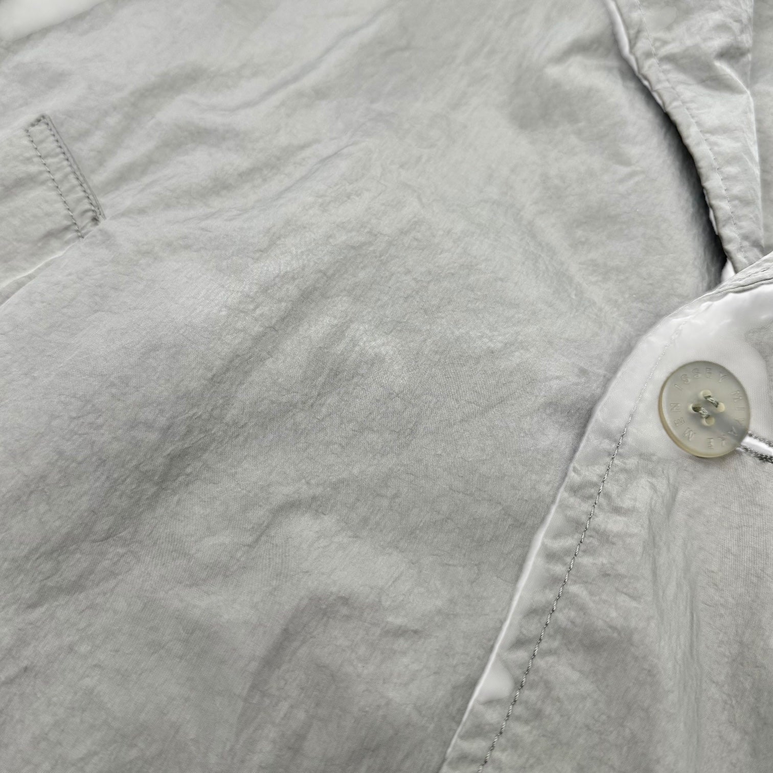 ISSEY MIYAKE MEN(イッセイミヤケメン) 18SS OPEN COLLAR WIND COAT BLOUSON オープンカラー ウインド コート ブルゾン ME81FC060 3(L程度) ベージュ 開襟 コレクション ランウェイ着用品