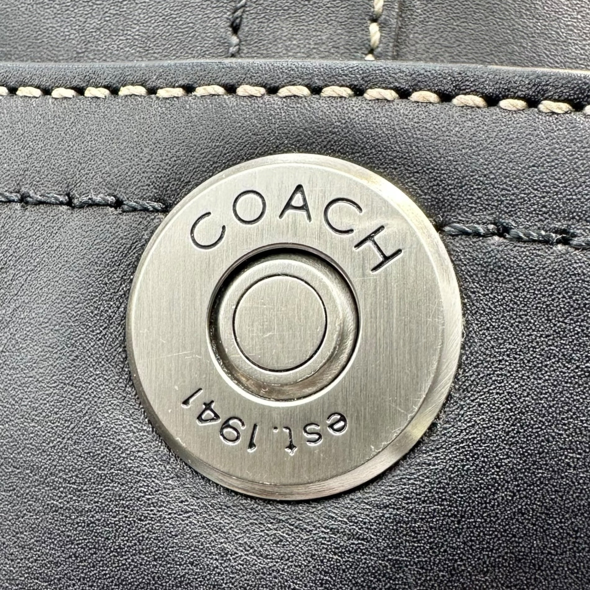 COACH(コーチ) Atlantic Map Messenger Leather Shoulder Bag アトランティックマップ メッセンジャー レザー ショルダー バッグ K1093-F05A02 ブラック