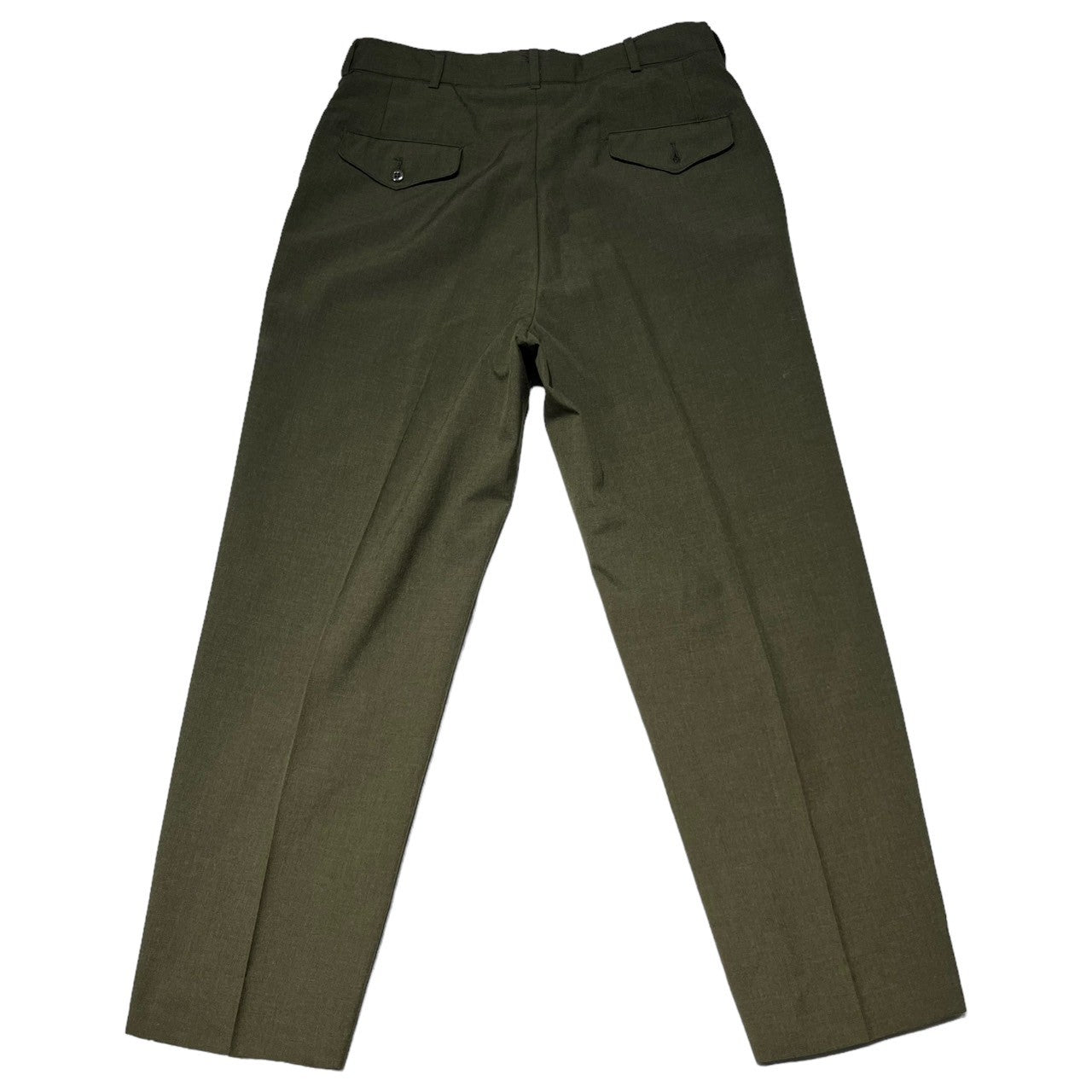 US ARMY(アメリカ軍) 70's TYPE II polywool trousers ポリ ウール トラウザー パンツ 8405-00-611-9117 34R オリーブ 1976年製 70年代 ヴィンテージ スラックス