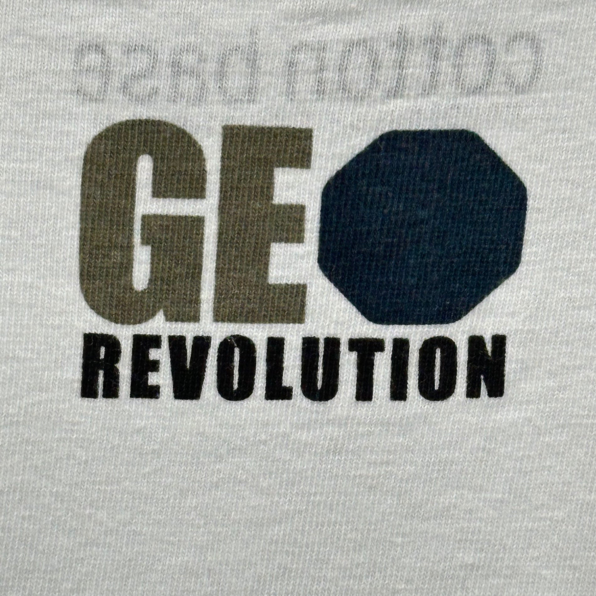 GOODENOUGH(グッドイナフ) 2001's cotton base THIS MACHINE KILLS FASCISTS s/s T-shirt Tシャツ M ホワイト×ブルー