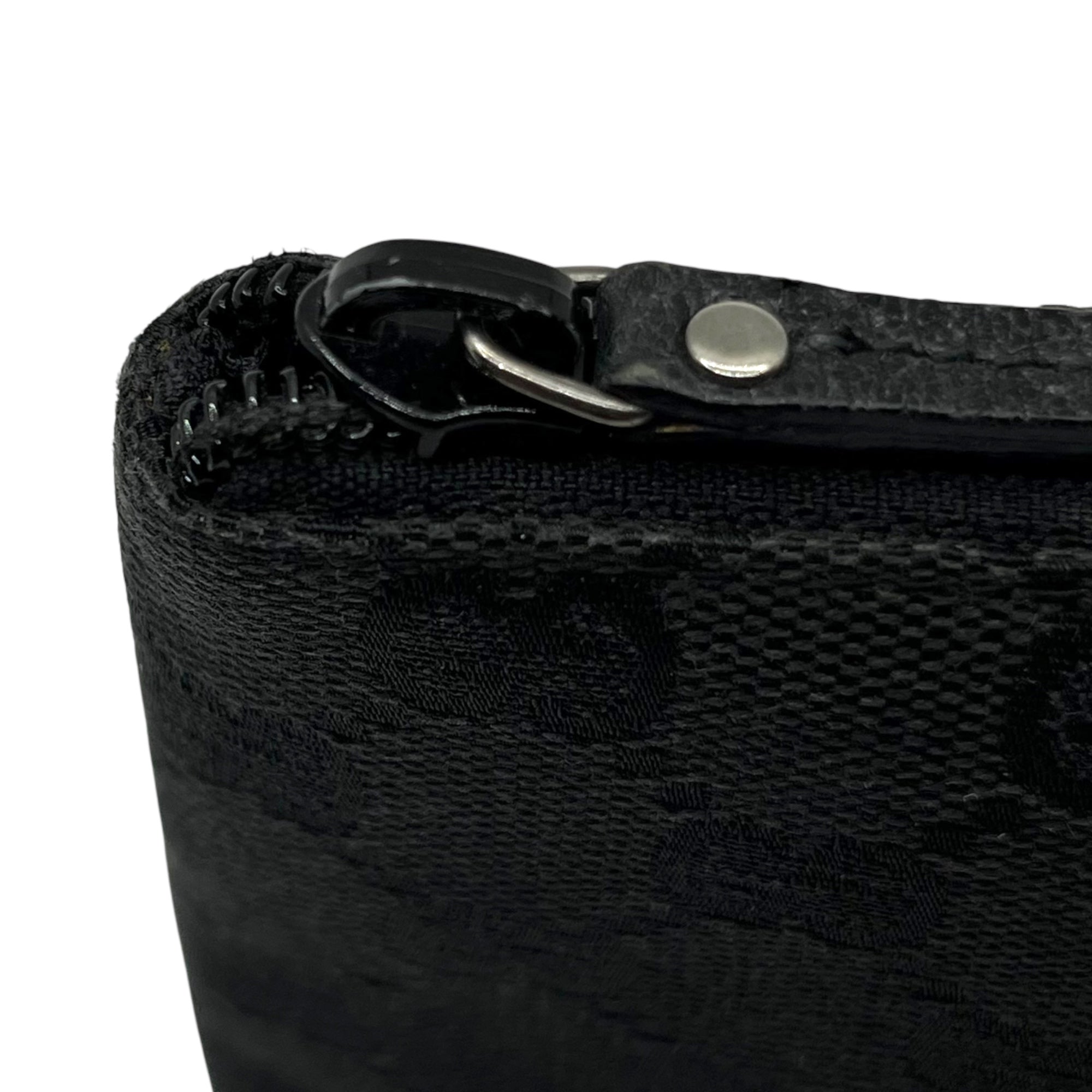 GUCCI(グッチ) GG canvas logo pouch GG キャンバス ロゴ ポーチ 115238 200047 ブラック ケース 化粧ポーチ