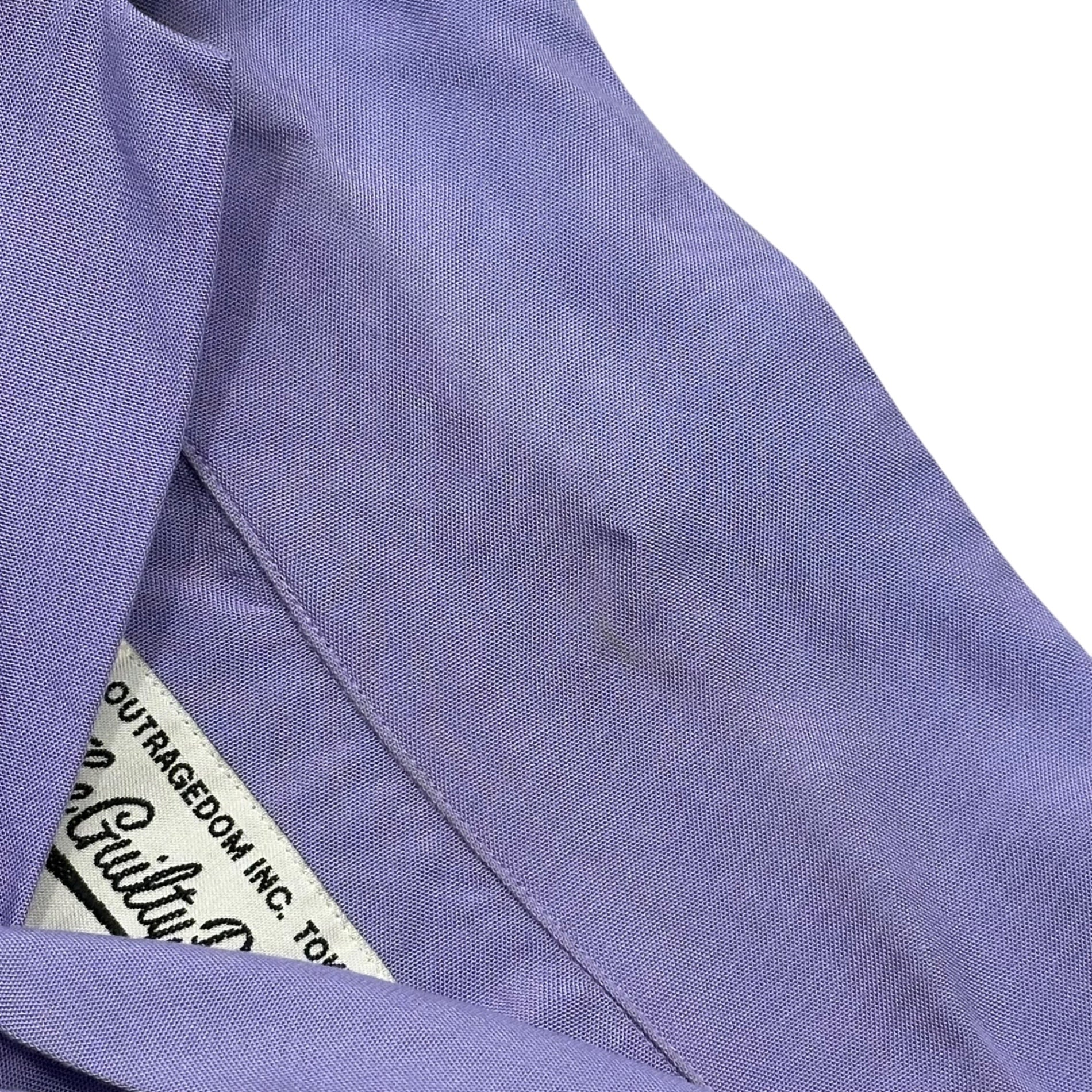 WACKO MARIA(ワコマリア) Open-collar chest logo S/S shirt 開襟 オープンカラー 胸ロゴ 半袖 シャツ S パープル(ラベンダー)