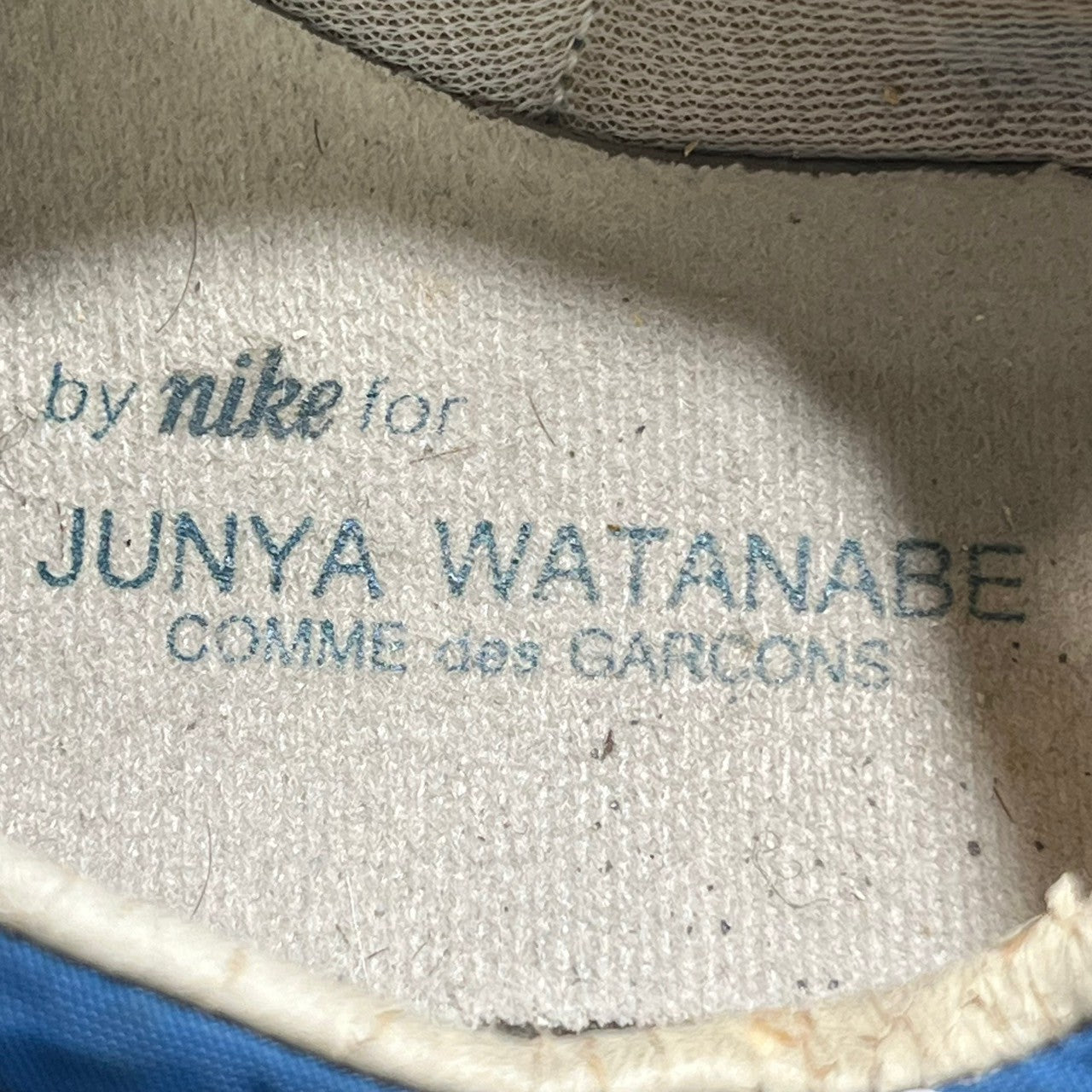 JUNYA WATANABE CdG MAN × NIKE(ジュンヤワタナベコムデギャルソンマン × ナイキ) 02's WAFFLE RACER ワッフルレーサー 306695-471 27cm ブルー×イエロー ローカット スニーカー 2002年 ヴィンテージ 00’s