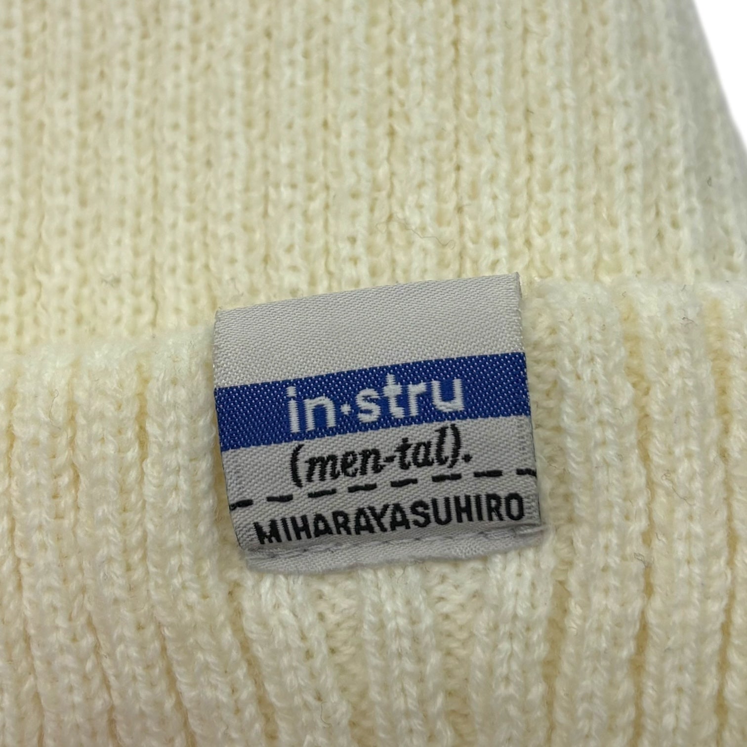 Maison MIHARA YASUHIRO(メゾンミハラヤスヒロ) CA4LA Collaboration Knit Hat カシラ コラボ ニット帽 I08AC402-0 FREE アイボリー in・stru(men-tal). Maison MIHARA YASUHIRO インストルメンタル