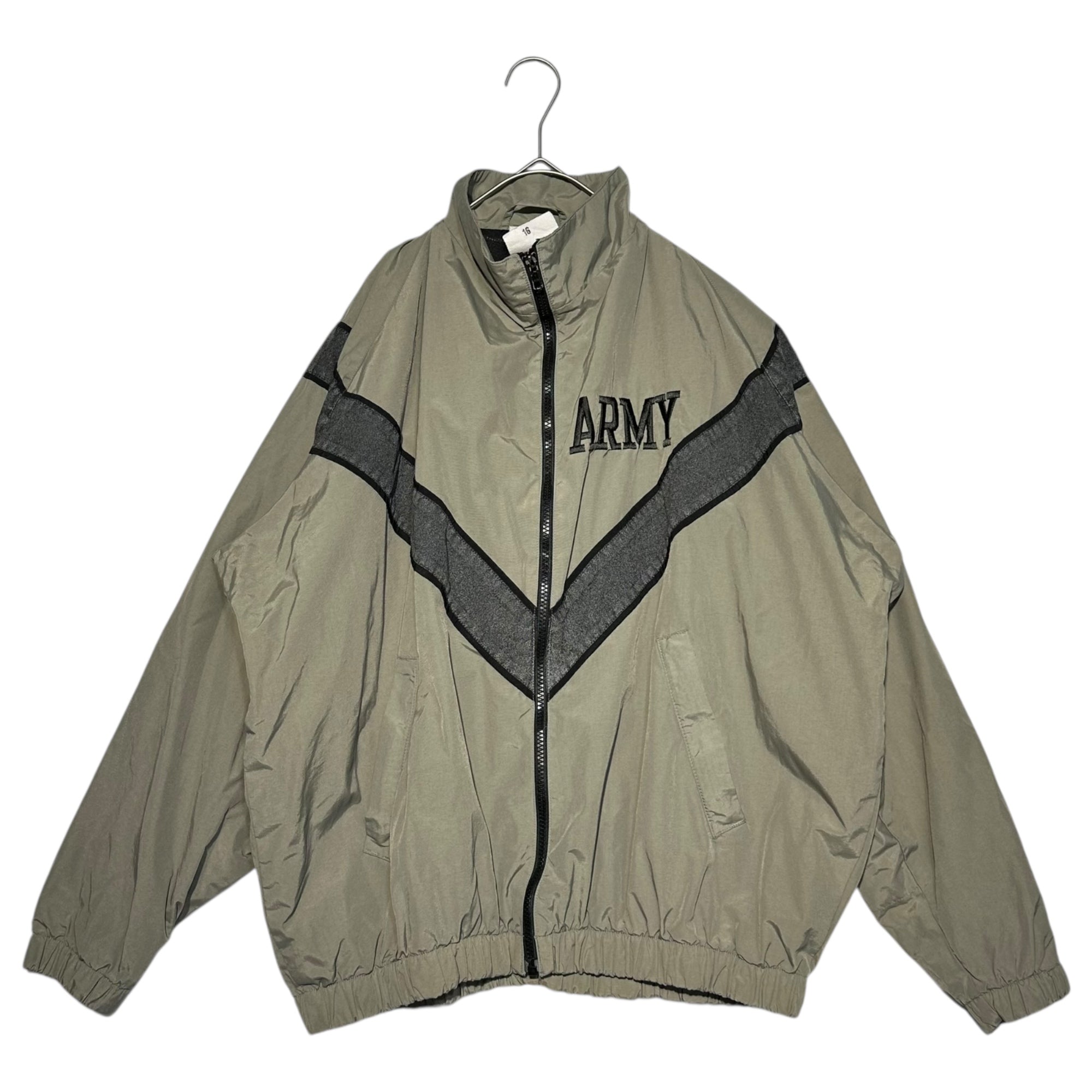 US ARMY(アメリカ軍) 00's IPFU Training Jacket トレーニング ジャケット 8415-01-465-4832 MEDIUM-REGULAR グレー ナイロン トラック ヴィンテージ ミリタリー