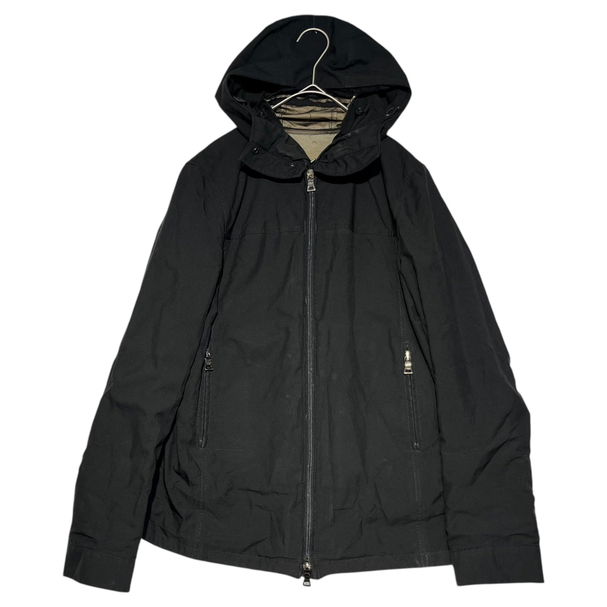 PRADA SPORT(プラダスポーツ) 00's GORE-TEX hooded nylon jacket フーデット ナイロン ジャケット 38(M程度) ブラック Y2K マウンテンパーカー
