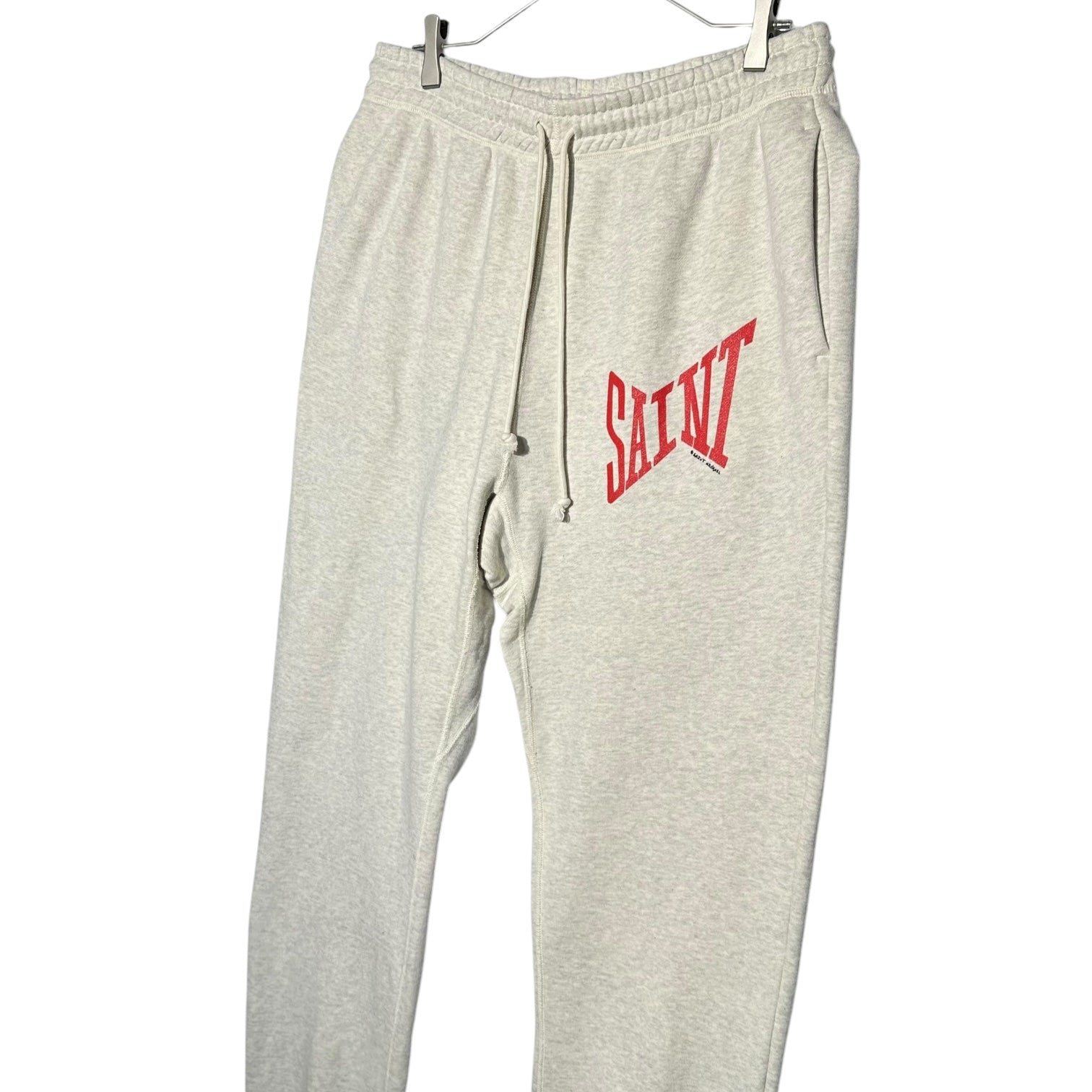 SAINT MICHAEL(セントマイケル) 21AW SWT_PANTS_LOGO ロゴ スウェット パンツ SM-A21-0000-038 M ライトグレー