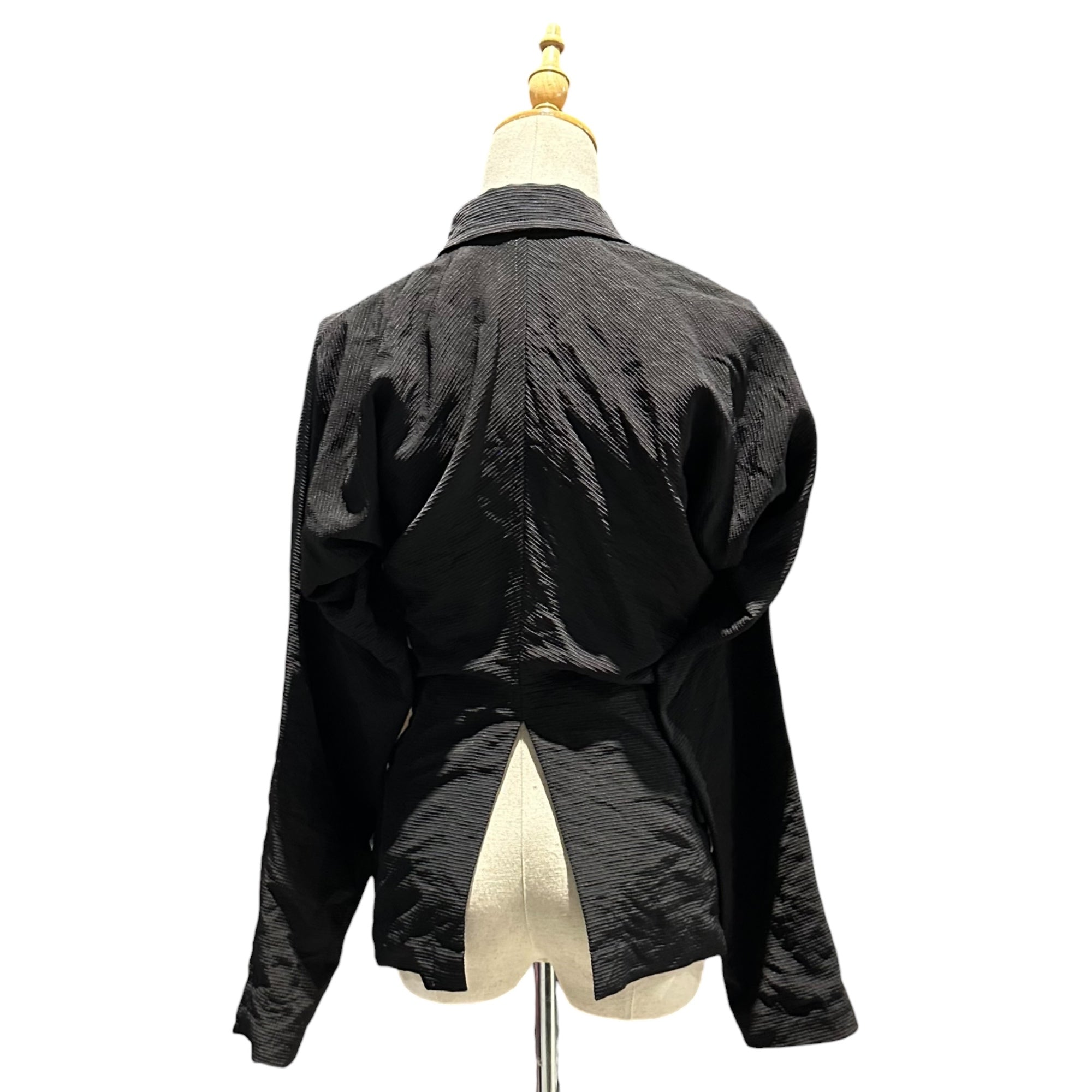 COMME des GARCONS(コムデギャルソン) 1980's Vintage Dolman-Sleeve Slim-Waist Double-Breasted Jacket ヴィンテージ ドルマンスリーブ スリム ウエスト ダブル ジャケット GJ-11058S S ブラック AD表記無 80s アーカイブ 80年代 稀少
