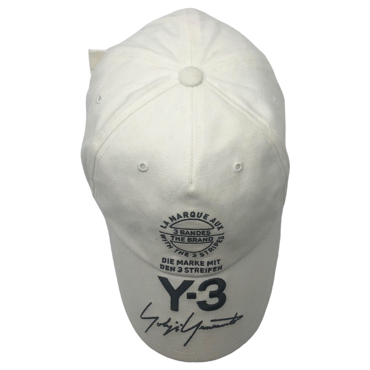 Y-3(ワイスリー) logo embroidery cap ロゴ 刺繍 キャップ CY3539 ホワイト