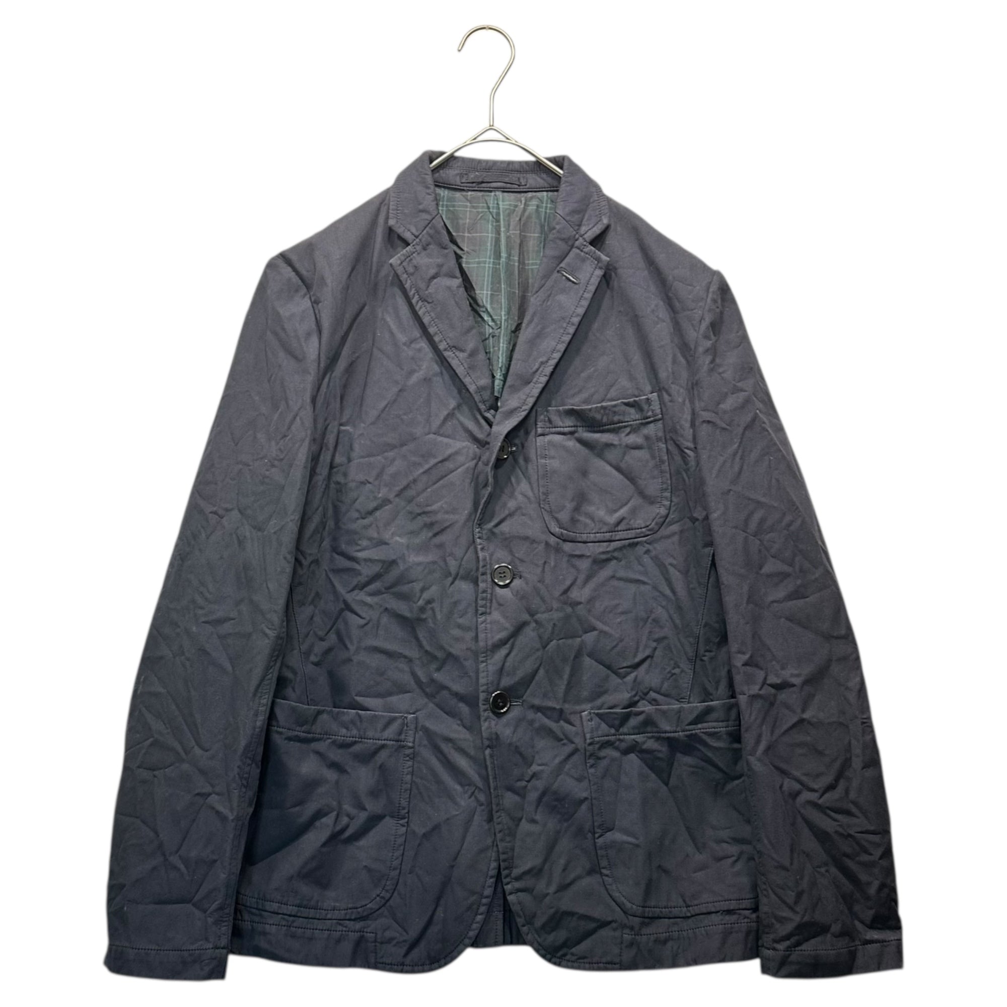 COMME des GARCONS HOMME(コムデギャルソンオム) 12SS Product-dyed 3B Cotton Tailored Jacket 製品染め シワ加工 3B コットン テーラード ジャケット HI-J022 XS ネイビー AD2011