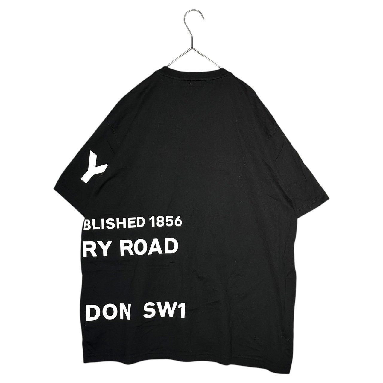 BURBERRY(バーバリー) 20SS HARLFORD T ホースフェリー プリント オーバーサイズ ロゴ Tシャツ 8040694 M ブラック