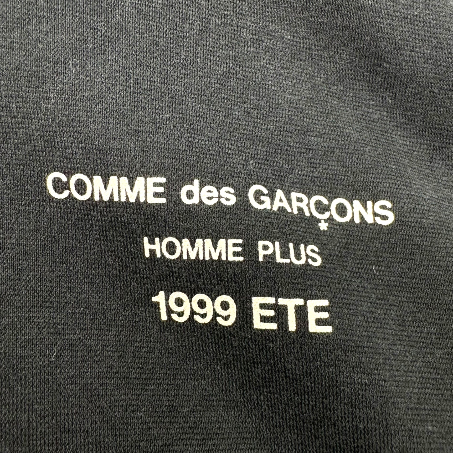 COMME des GARCONS HOMME PLUS(コムデギャルソンオムプリュス) 90's Vintage Chest Logo Crew Neck T-Shirt 90年代 ヴィンテージ 胸ロゴ クルーネック Tシャツ FREE ブラック