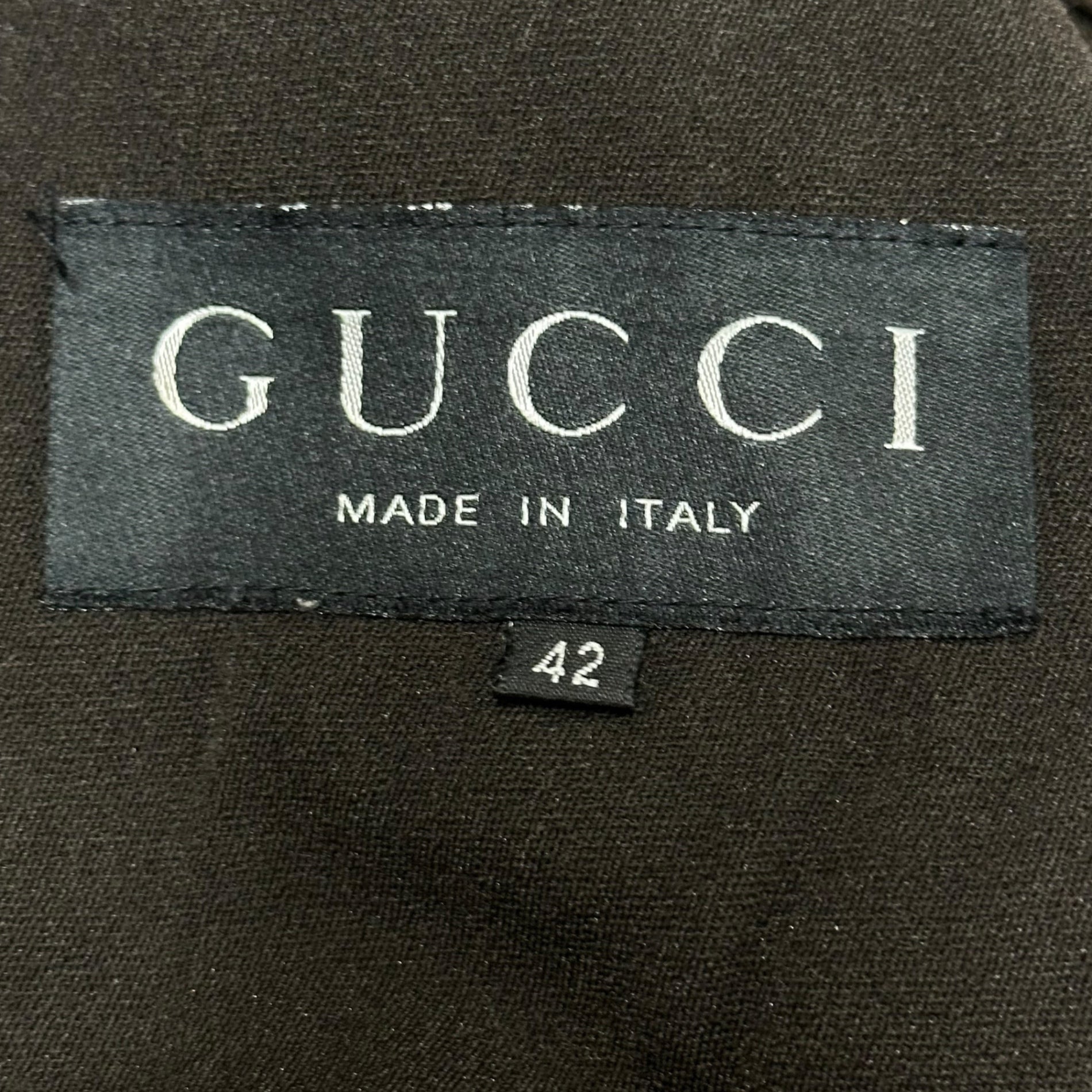 GUCCI(グッチ) 90's vintage short length zip up jacket 90年代 ヴィンテージ ショート丈 ジップアップ ジャケット 42(L~XL程度) ブラウン