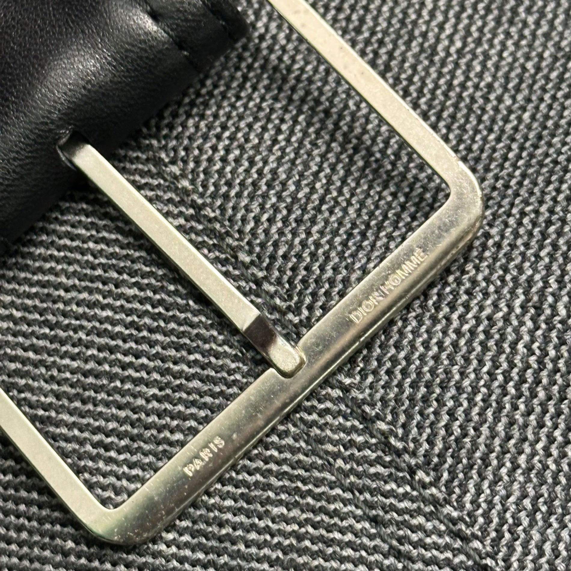 Dior HOMME(ディオールオム) 04AW by Hedi Slimane victim期 Rider's Belted Tailored Jacket ライダース ベルテッド テーラード ジャケット 4HH1020422 44 グレー×ブラック アーカイブ エディ期 コレクションランウェイ着用品 稀少品