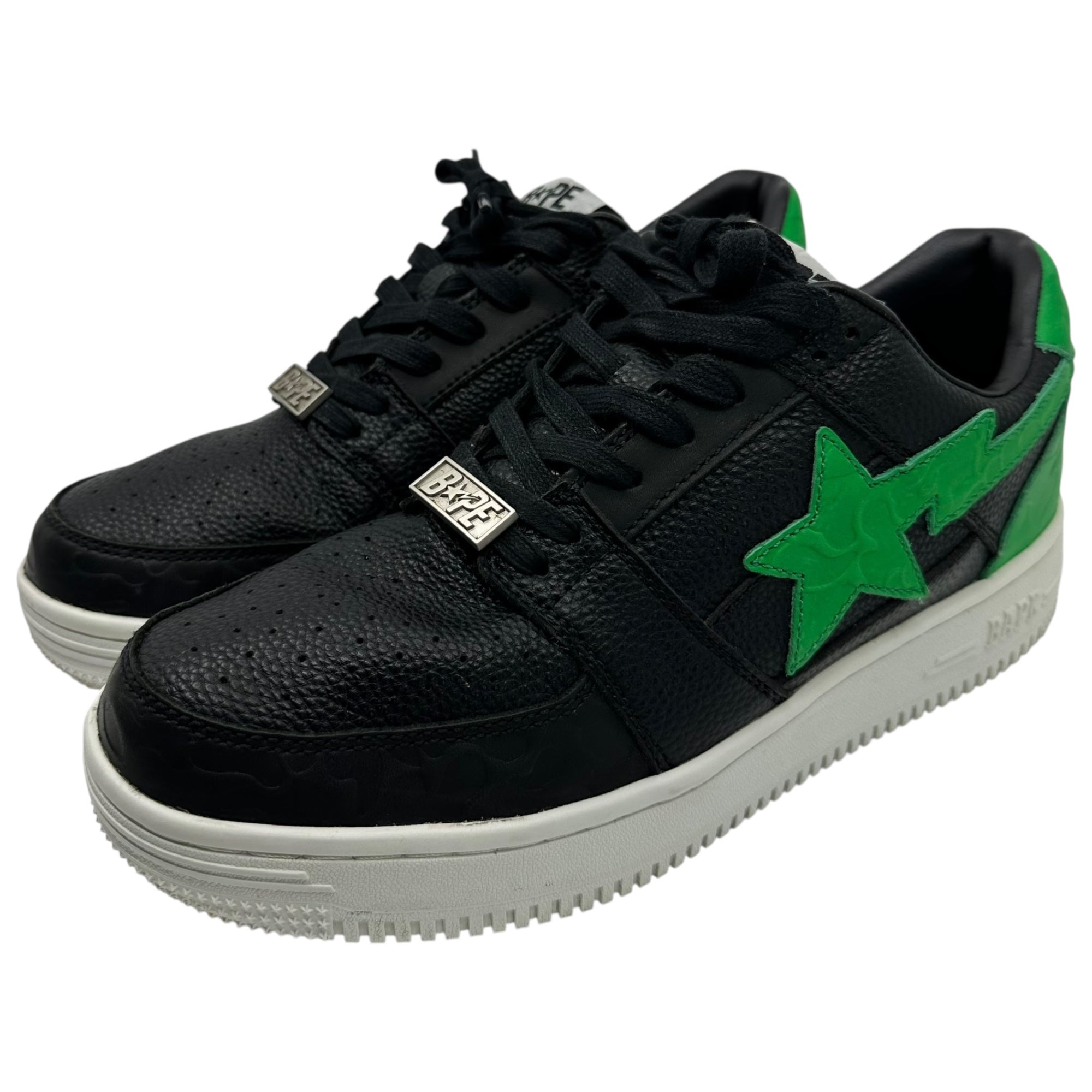A BATHING APE(アベイシングエイプ) GUNNA BAPE STA™ ガンナ ペイプ スタ ローカット スニーカー 1G73191927 28.0cm ブラック×グリーン