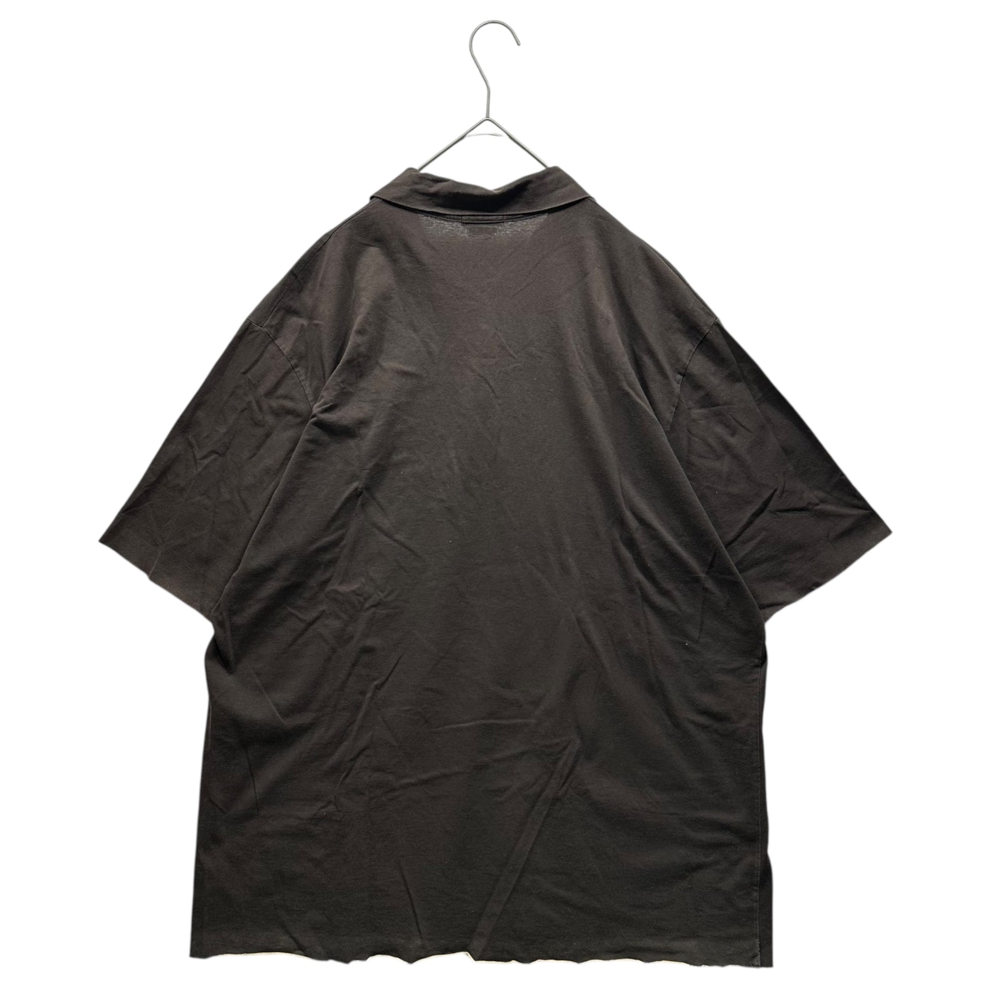 STONE ISLAND(ストーンアイランド) 00's Cutoff Logo Polo Shirt カットオフ ロゴ ポロ シャツ XXL ブラウン