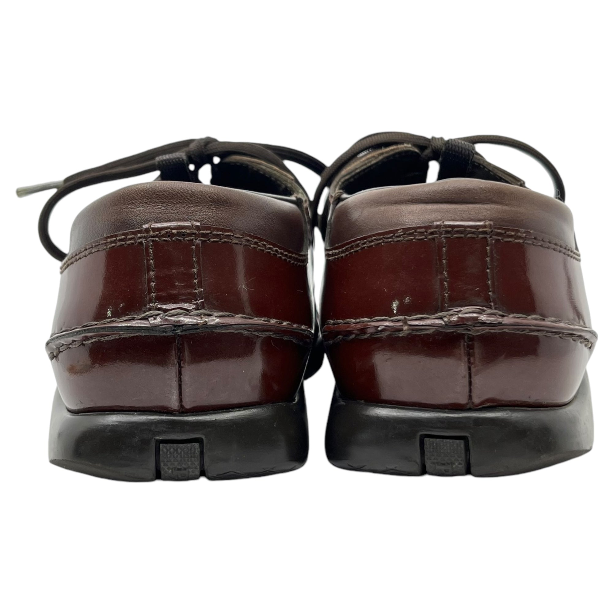 PRADA(プラダ) 00's Patent leather square toe shoes パテントレザー スクエアトゥ シューズ 1241 8(27cm程度) ブラウン Y2K アーカイブ