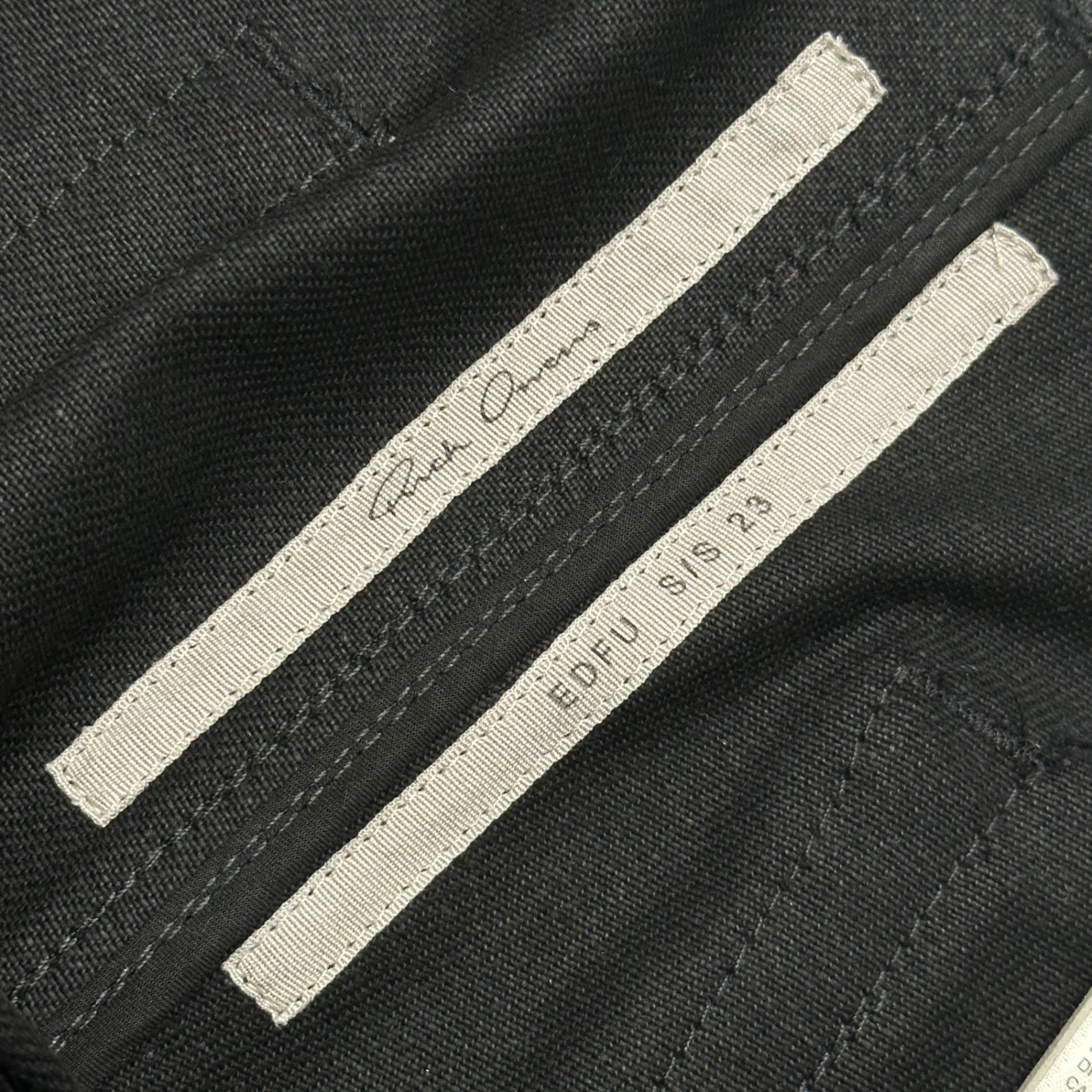 Rick Owens(リックオウエンス) 23SS Denim Slivered Bootcut in Black - SVRN デニム スリヴァード ブーツカット フレア パンツ RR01C4301-COMBO2 32 ブラック