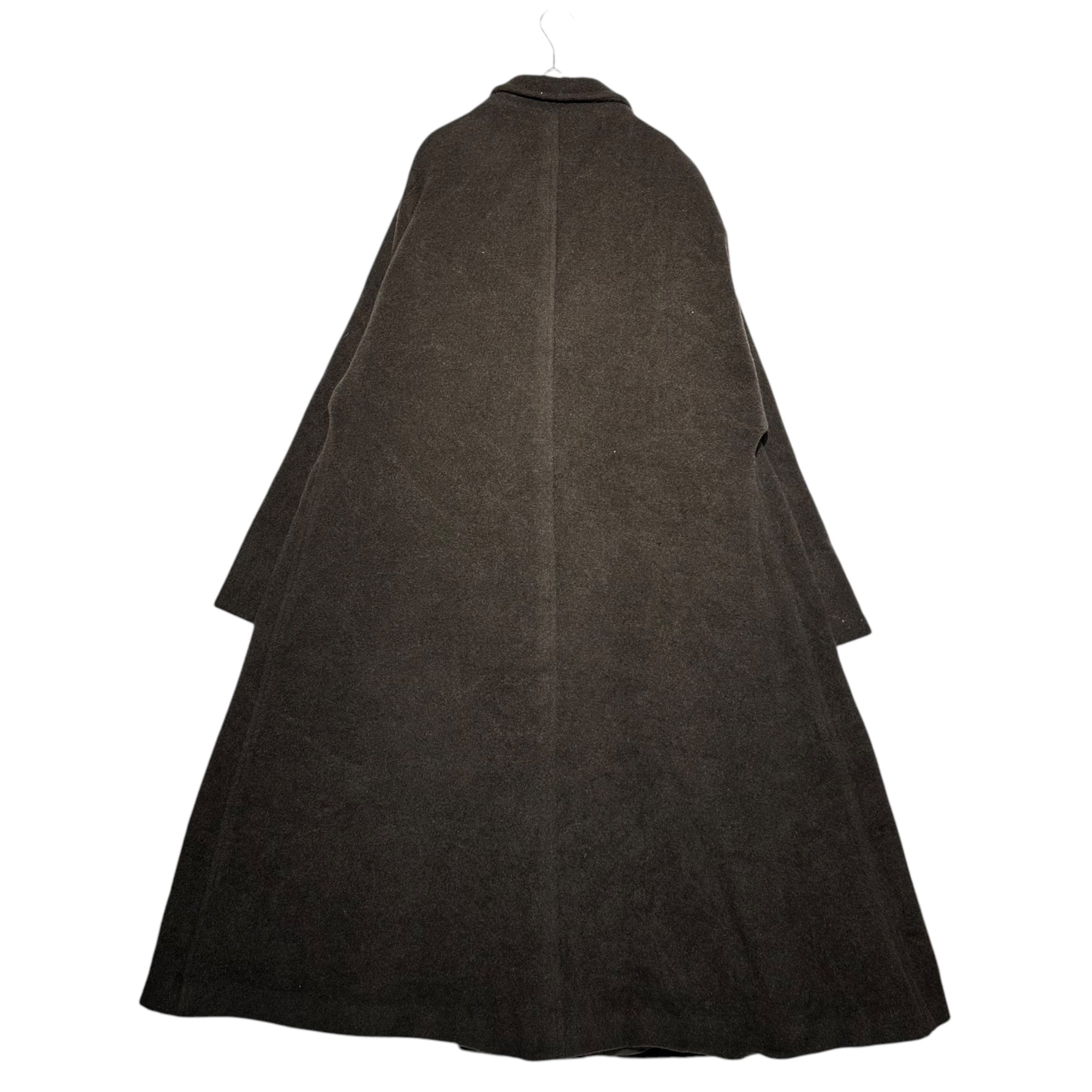 MANI(マーニ) 80's Vintage Super Long Melton Coat 80年代 ヴィンテージ スーパーロング メルトン コート 実寸L~XL程度 ブラウン アルマーニ レディースライン メンズ着用可