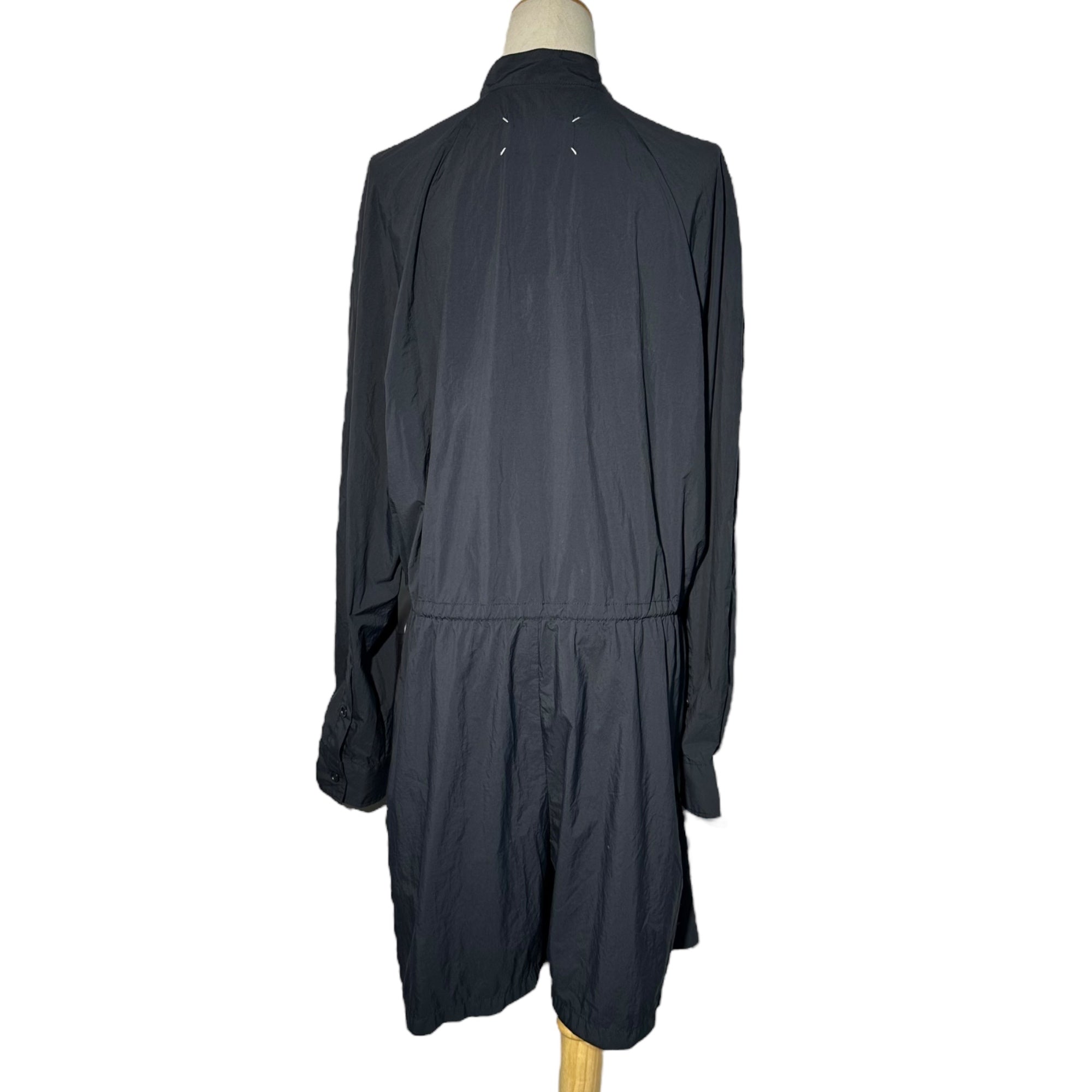 MAISON MARGIELA(メゾンマルジェラ) 20SS Skinblouson Recycled Fabric Jumpsuit スキンブルゾン リサイクル ファブリック ジャンプスーツ オールインワン S51FP0081 42(L相当) ブラック ①ライン