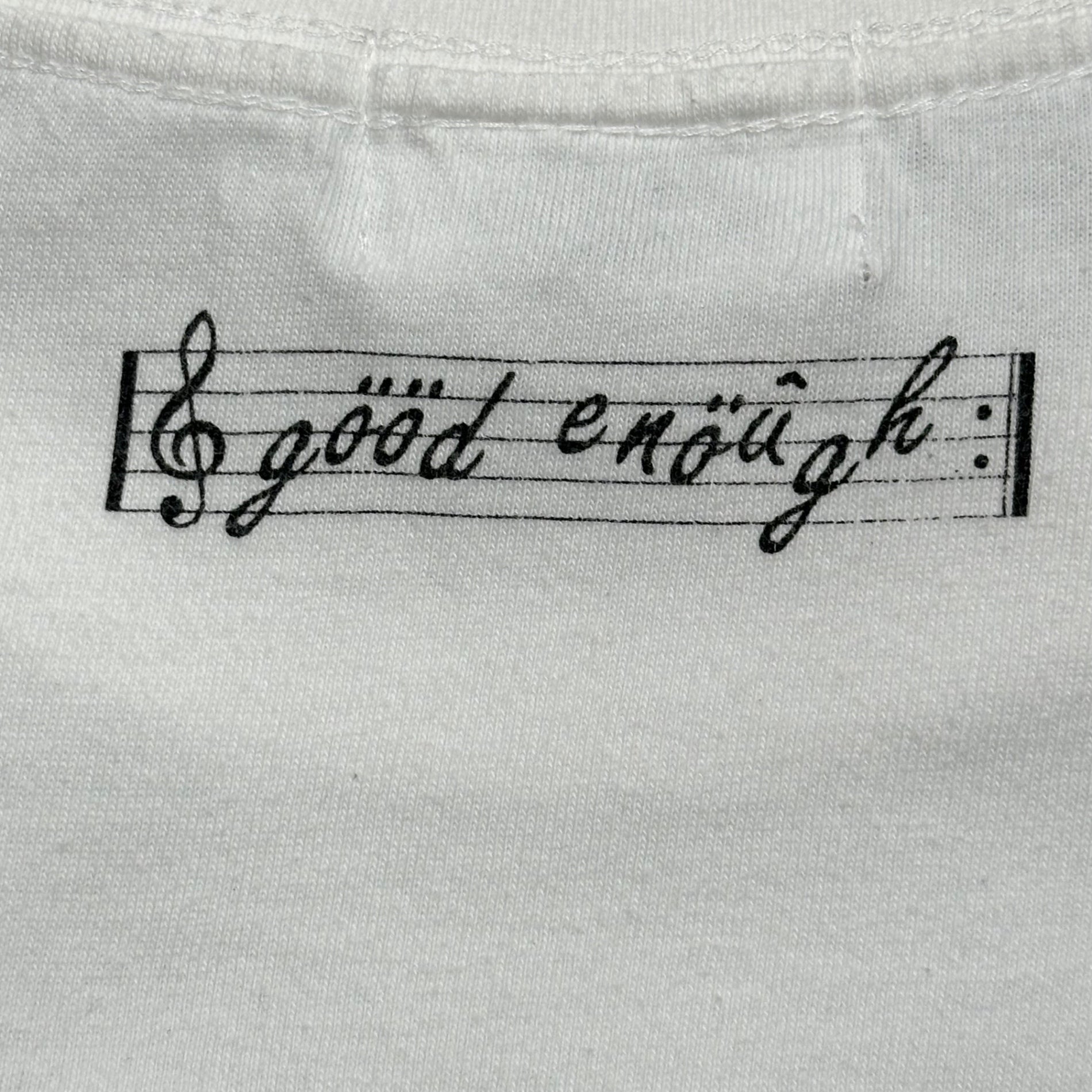 GOODENOUGH×Disney(グッドイナフ×ディズニー) 2015’s Mickey Mouse Guitar Print S/S T-Shirt ミッキー ギター プリント 半袖 Tシャツ L ホワイト×ブラック