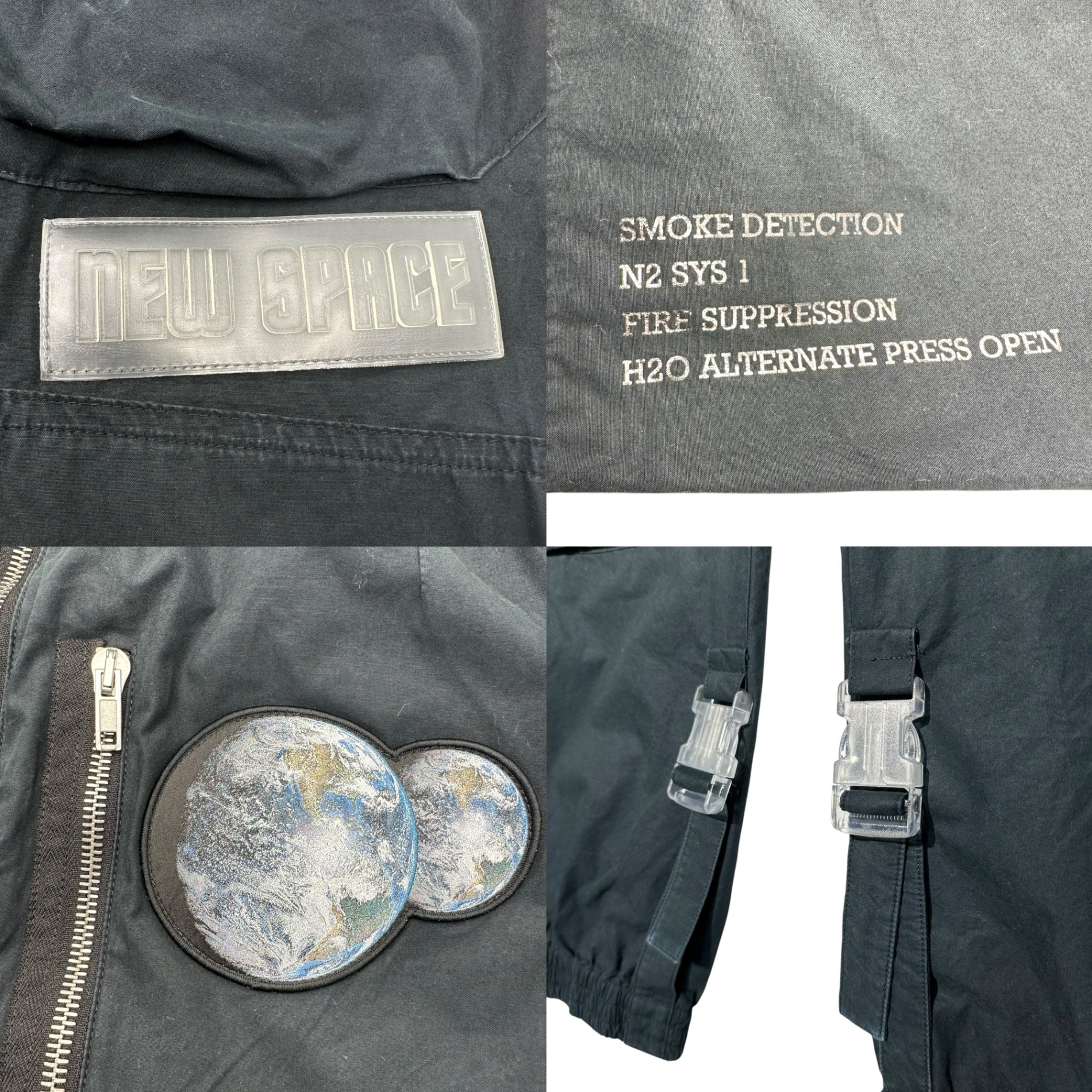 Off-White(オフホワイト) Gimmick zip buckle jogger pants ギミック ジップ バックル ジョガー パンツ OMCA069S18938008 L ブラック ヴァージルアブロー カーゴ