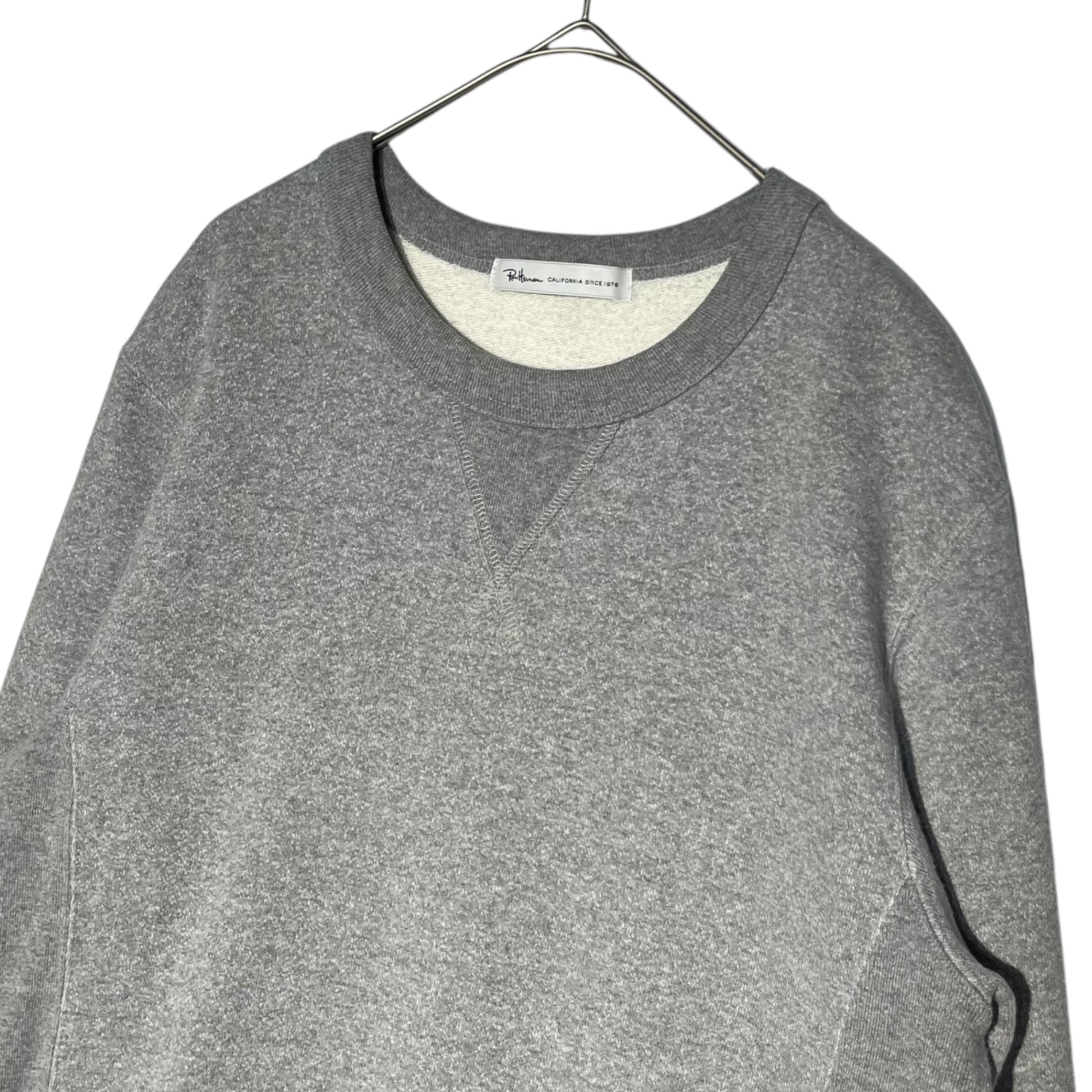 Ron Herman(ロンハーマン) Crew neck sweatshirt 前V クルーネック スウェット 942092147-1071 S グレー