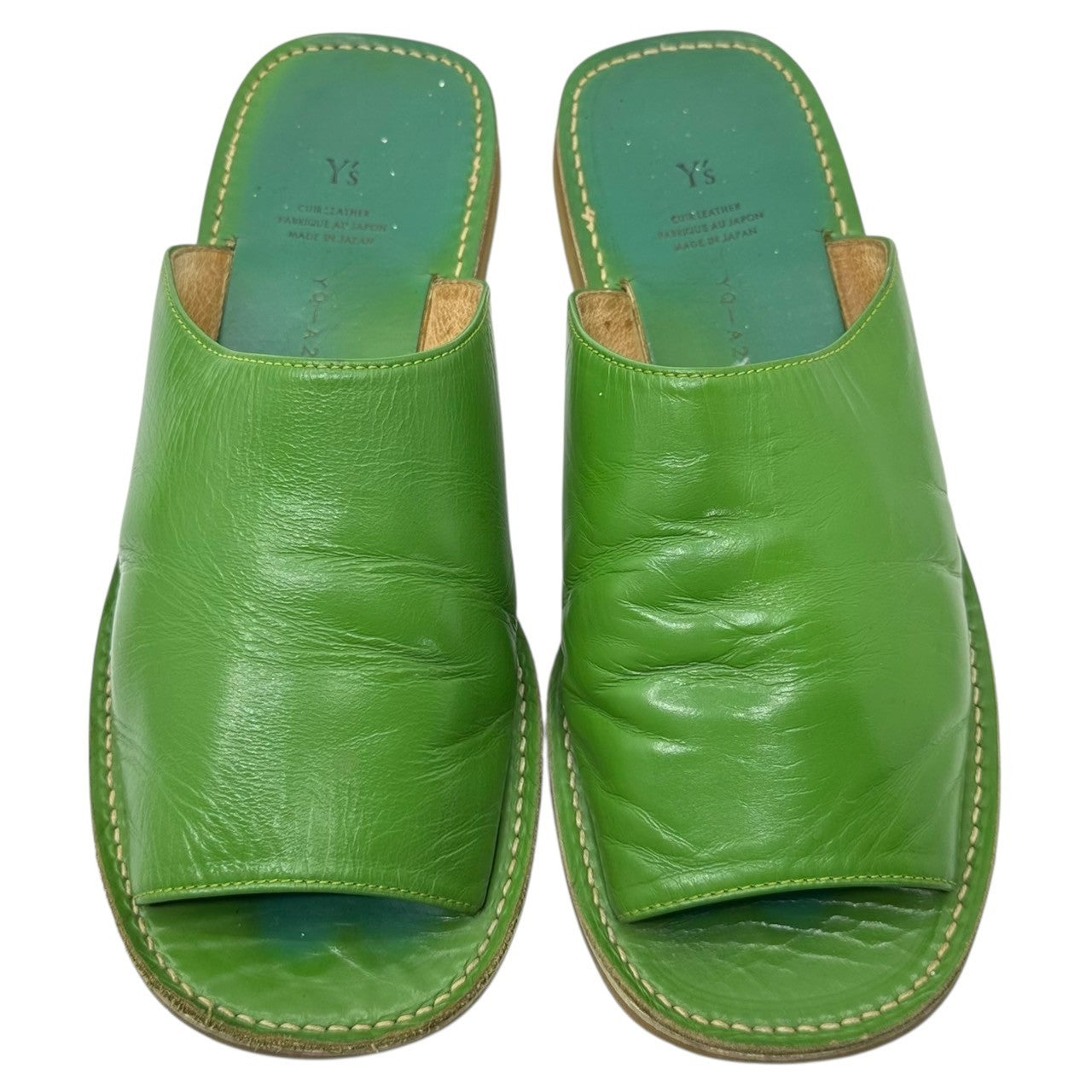 Y's(ワイズ) Crepe sole leather sandal クレープソール レザー サンダル YQ-A23-700/2M M グリーン