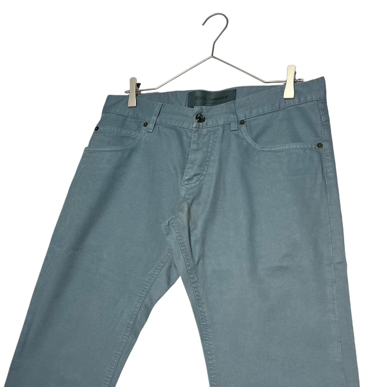 DOLCE&GABBANA(ドルチェ&ガッバーナドルガバ) blue color denim pants ブルー カラー デニム パンツ 48 スカイブルー