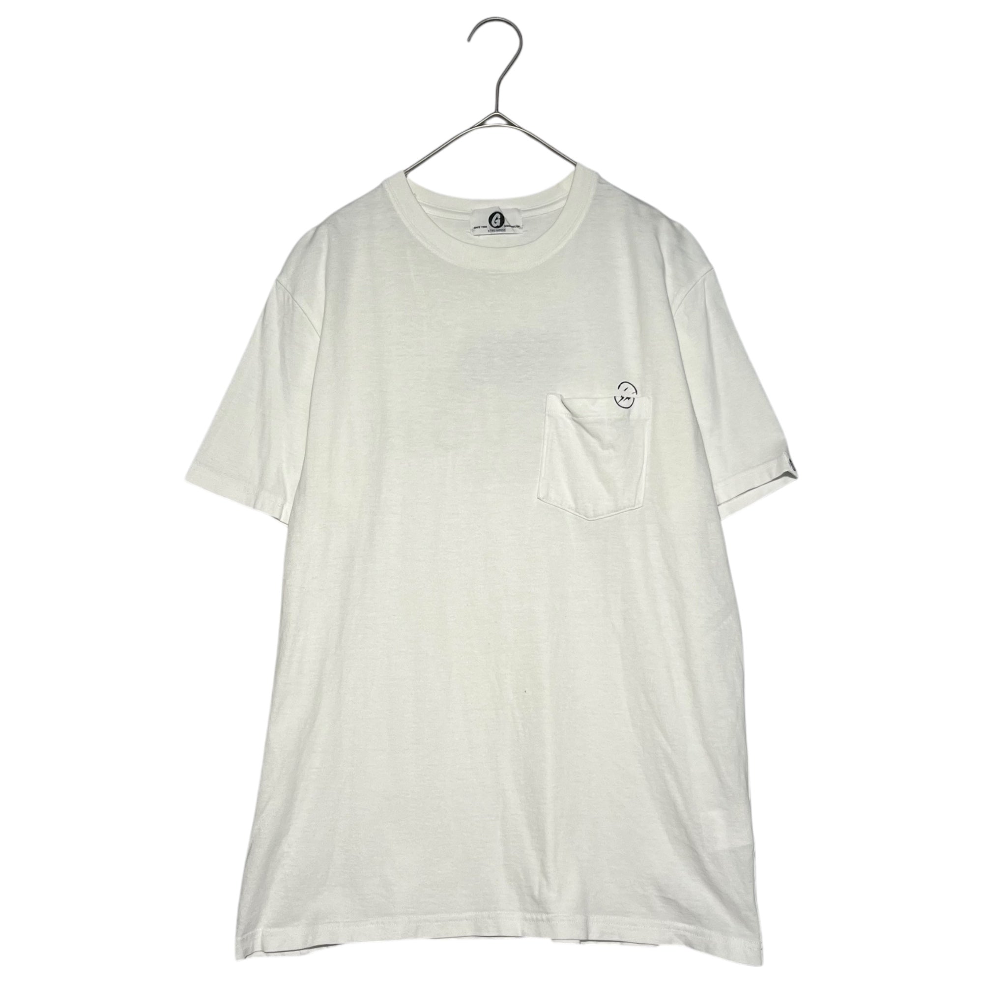 GOODENOUGH × FRAGMENT DESIGN(グッドイナフ×フラグメントデザイン) THE CONVENI Back print pocket T-shirt ザコンビニ バックプリントポケットTシャツ 2(M) ホワイト エルメスオマージュ 稀少品