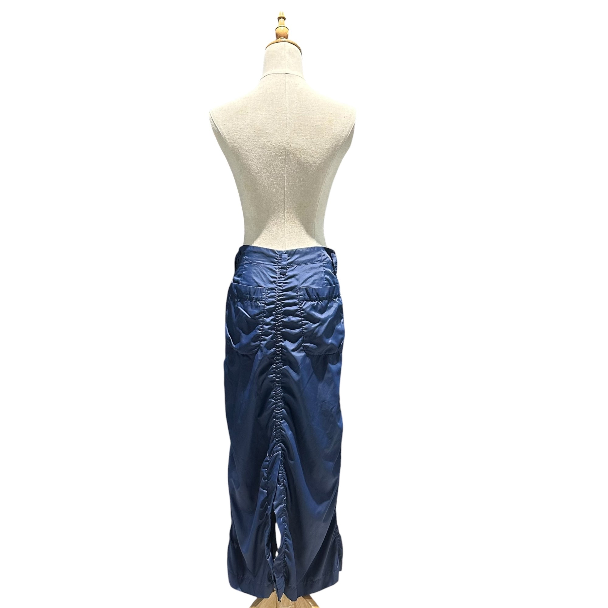 tricot COMME des GARCONS(トリココムデギャルソン) 2000AW Back-Slit Nylon Tech Skirt バックスリット ナイロン テック スカート TS-02050S S ブルー AD2000 00s アーカイブ