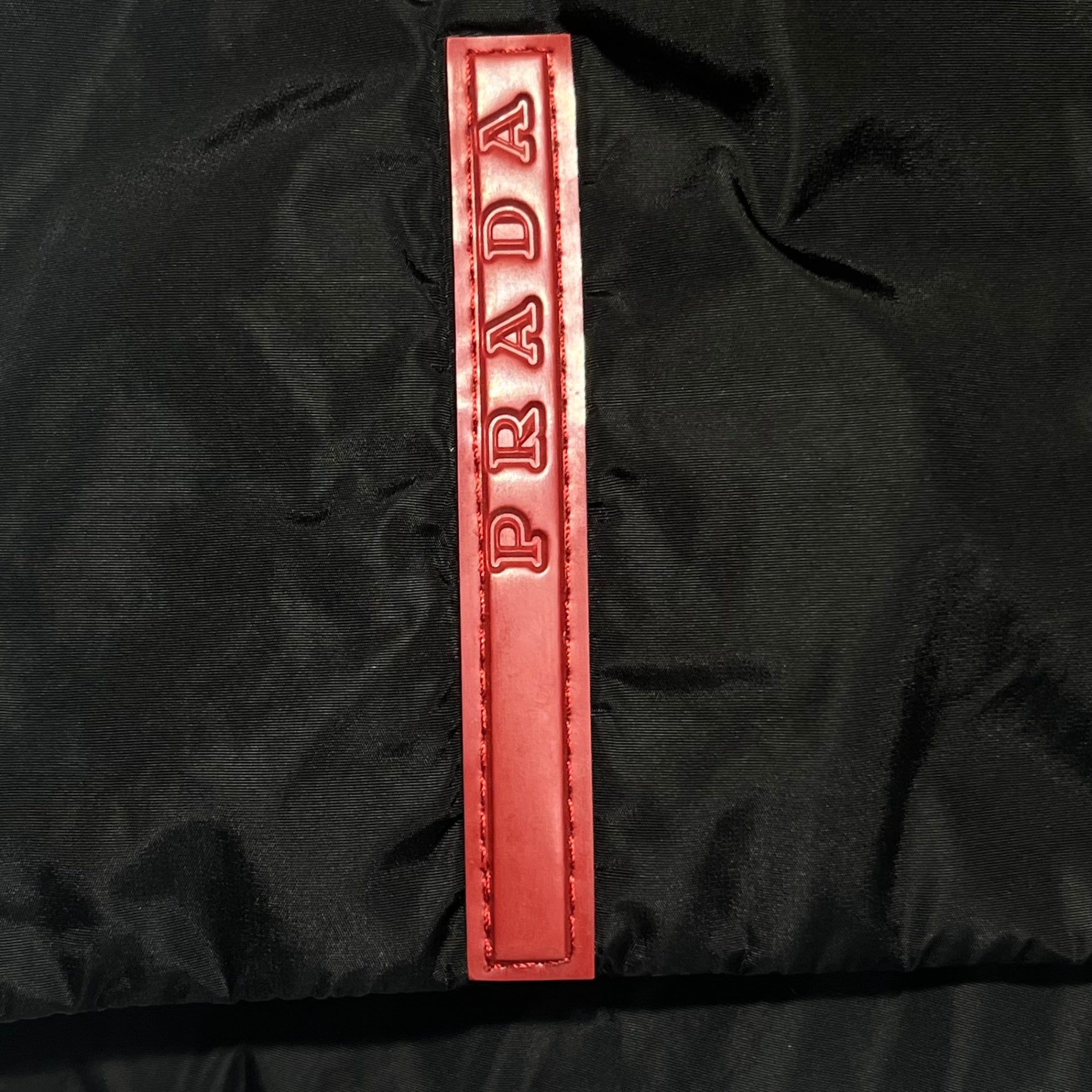 PRADA SPORT(プラダスポーツ) 00's Padded hooded nylon jacket 中綿 フーデット ナイロン ジャケット 38(M程度) ブラック Y2K テック アーカイブ