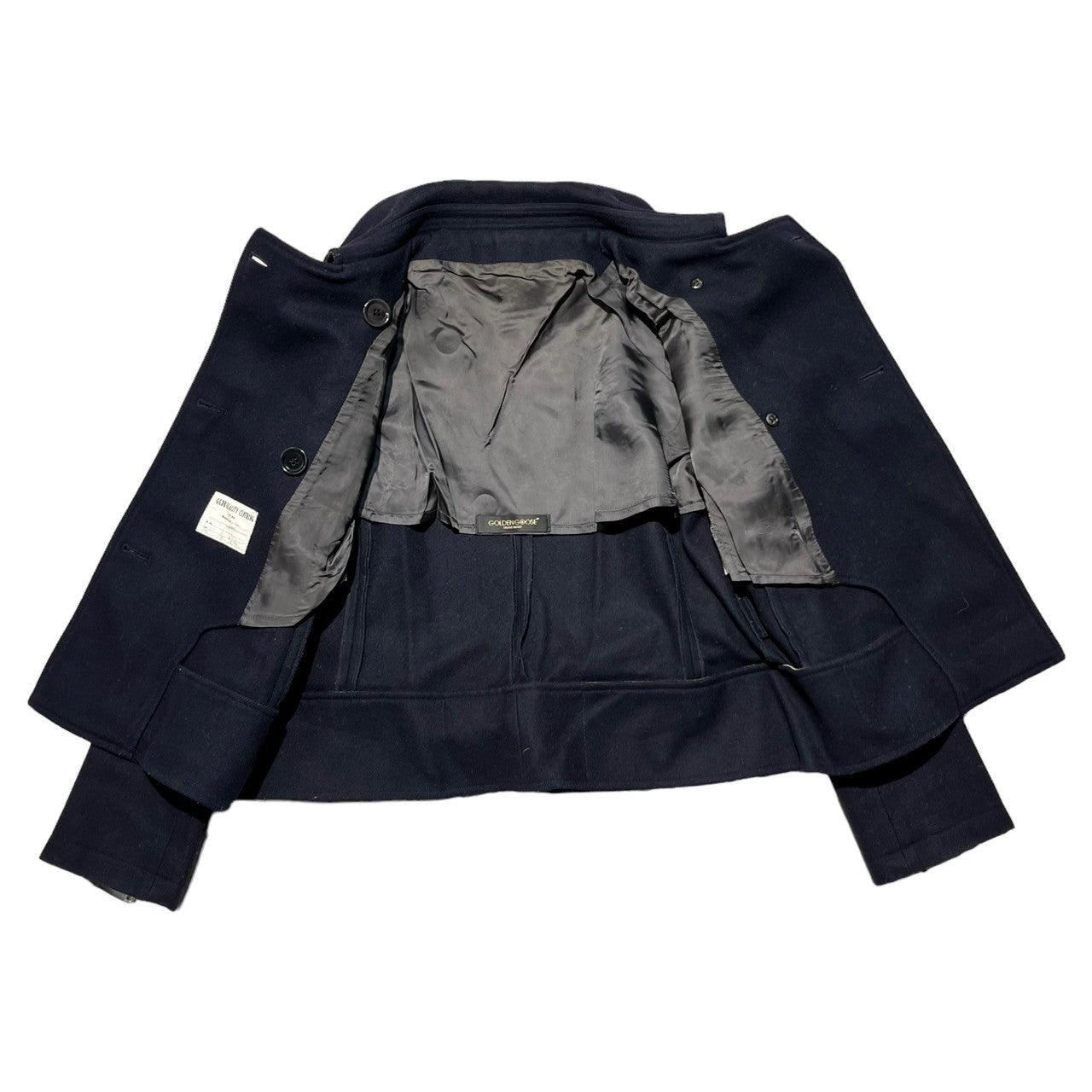 GOLDEN GOOSE(ゴールデングース) Figure eight melton pea coat 八の字 メルトン ピーコート Pコート SIZE XXS ネイビー