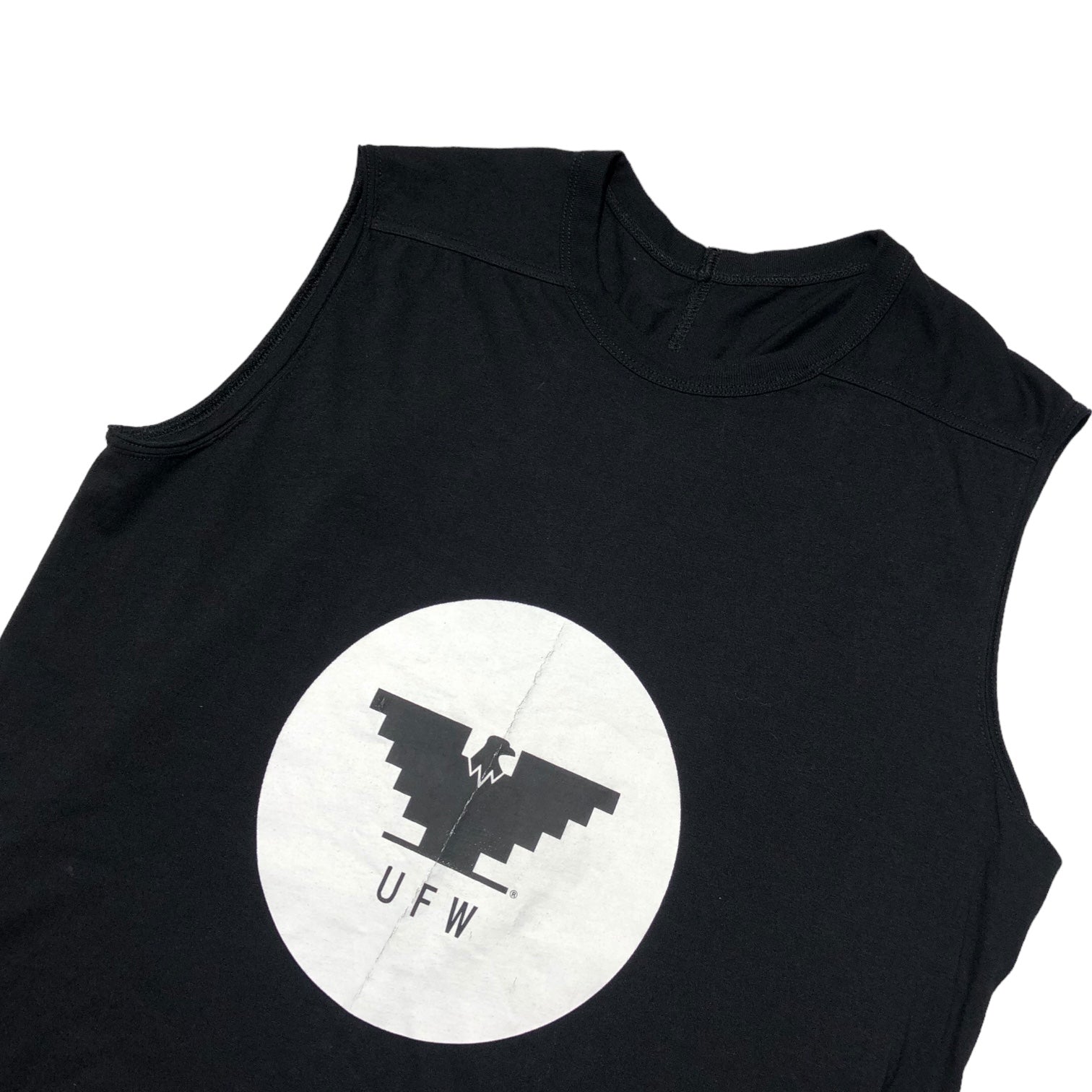 Rick Owens(リックオウエンス) Sl Level Top イーグルプリント エスエル レベル トップ ノースリーブ タンクトップ rr20s7101-rnep10 M ブラック×ホワイト